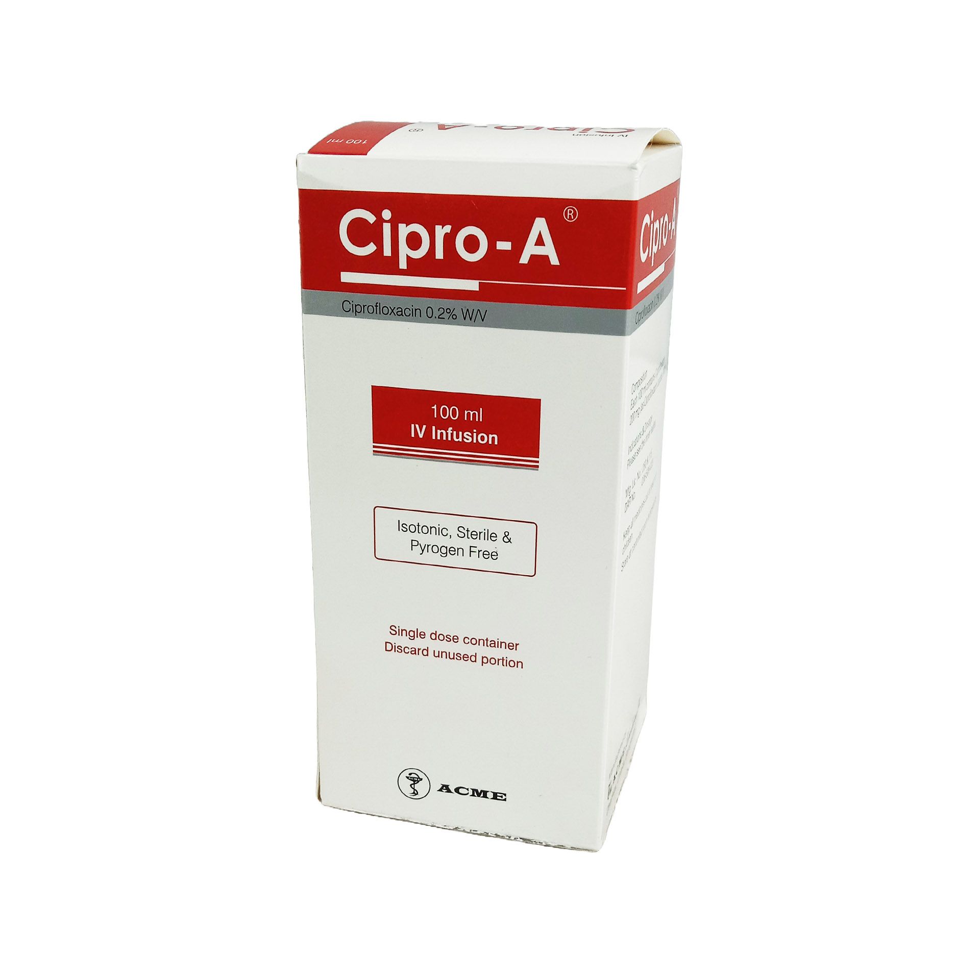 Cipro A IV 200mg/100ml Infusion