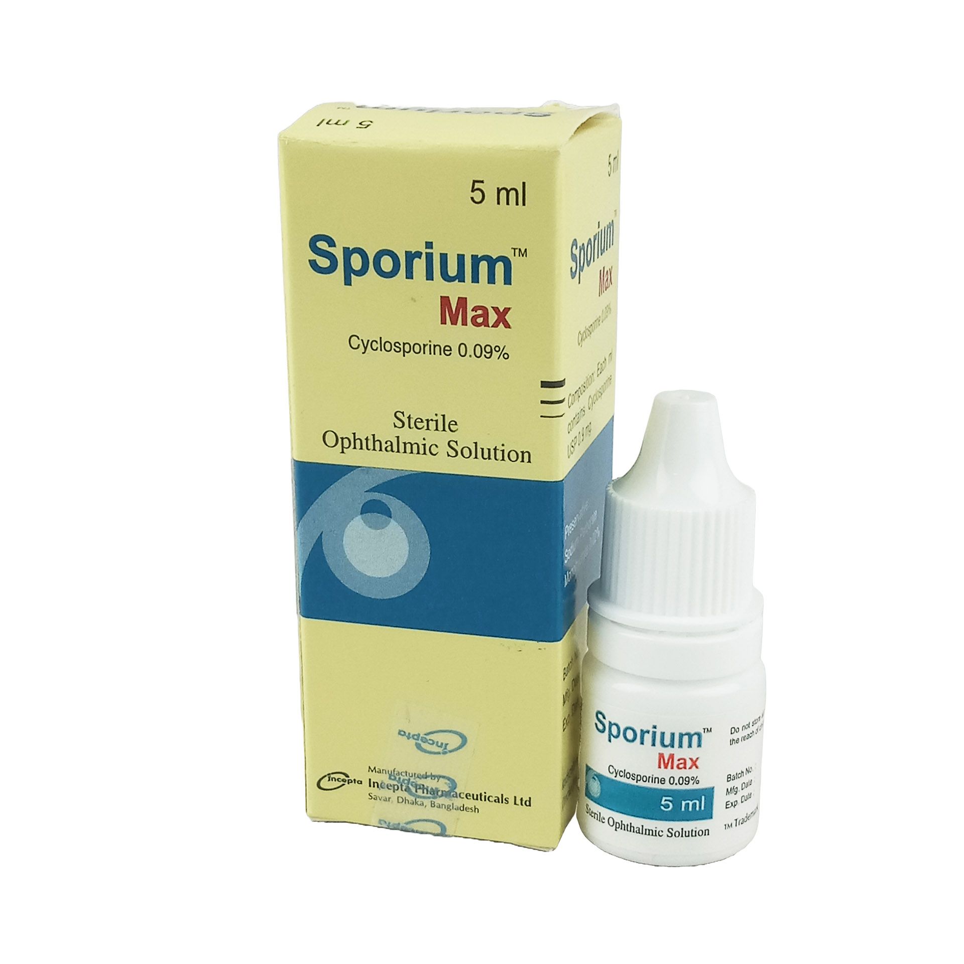 Sporium Max 50mg/100ml Eye Drop