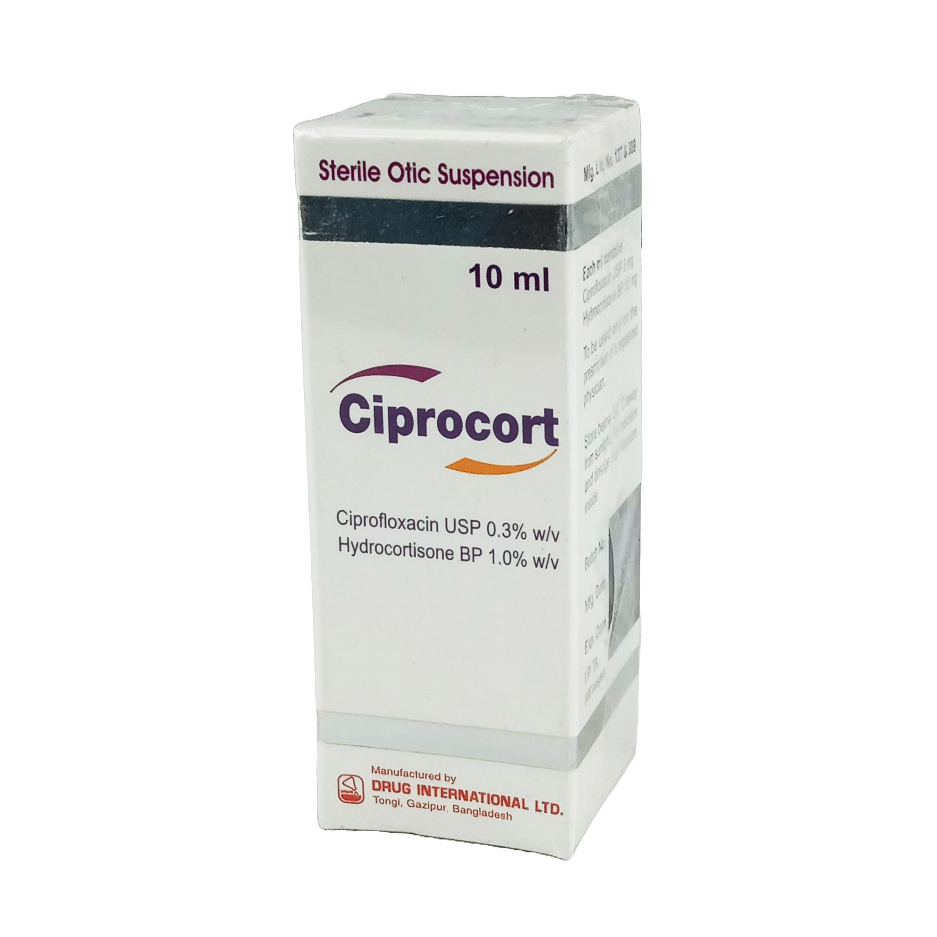 Ciprocort 0.3%+0.1% Eye/Ear Drops