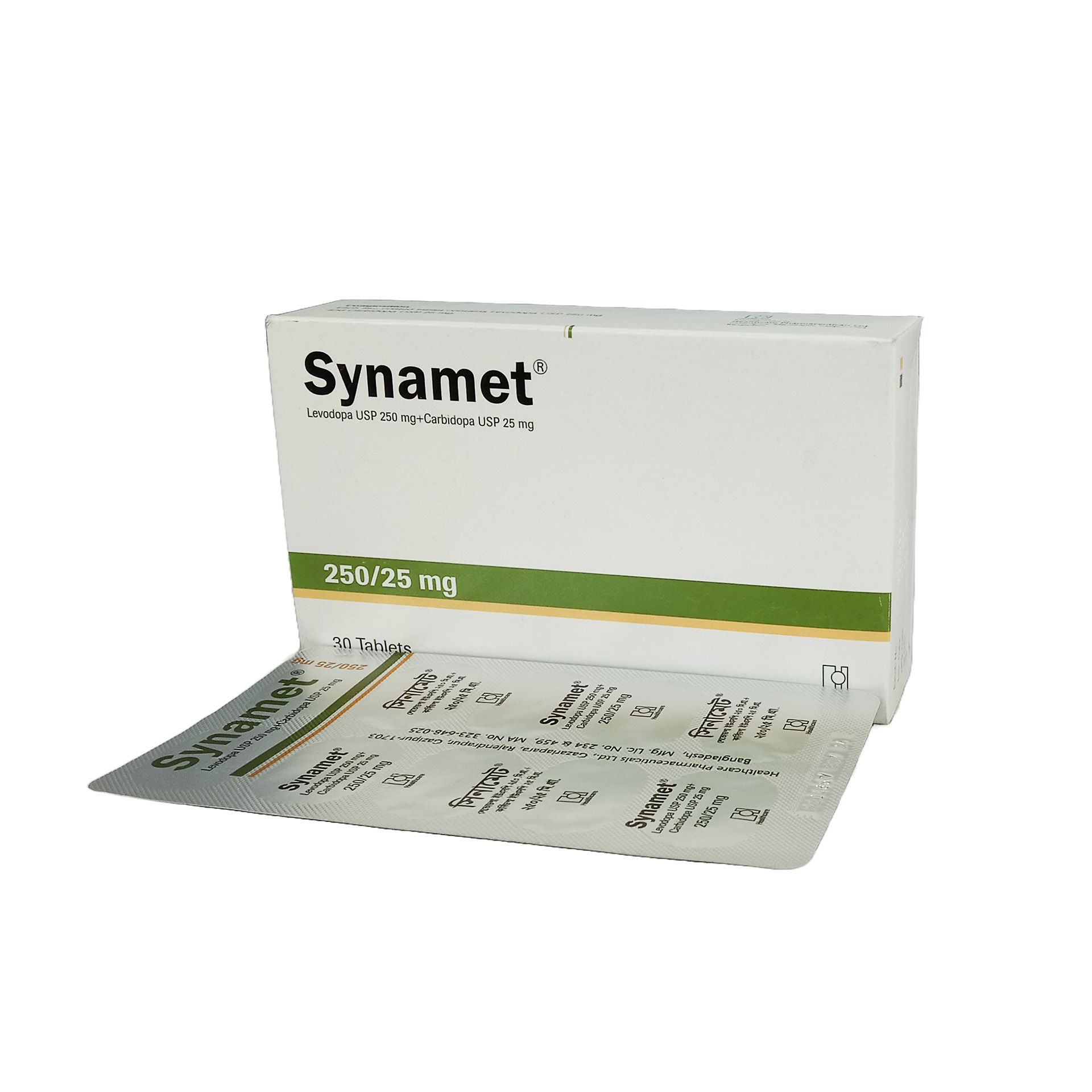 Synamet 275 25mg+250mg Tablet
