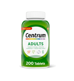 Centrum Adult Multivitamin/Multimineral Supplement with Antioxidants, Zinc, Vitamin D3 and B Vitamins, Gluten Free, Non-GMO Ingredients - 200 Count Adult Tablet