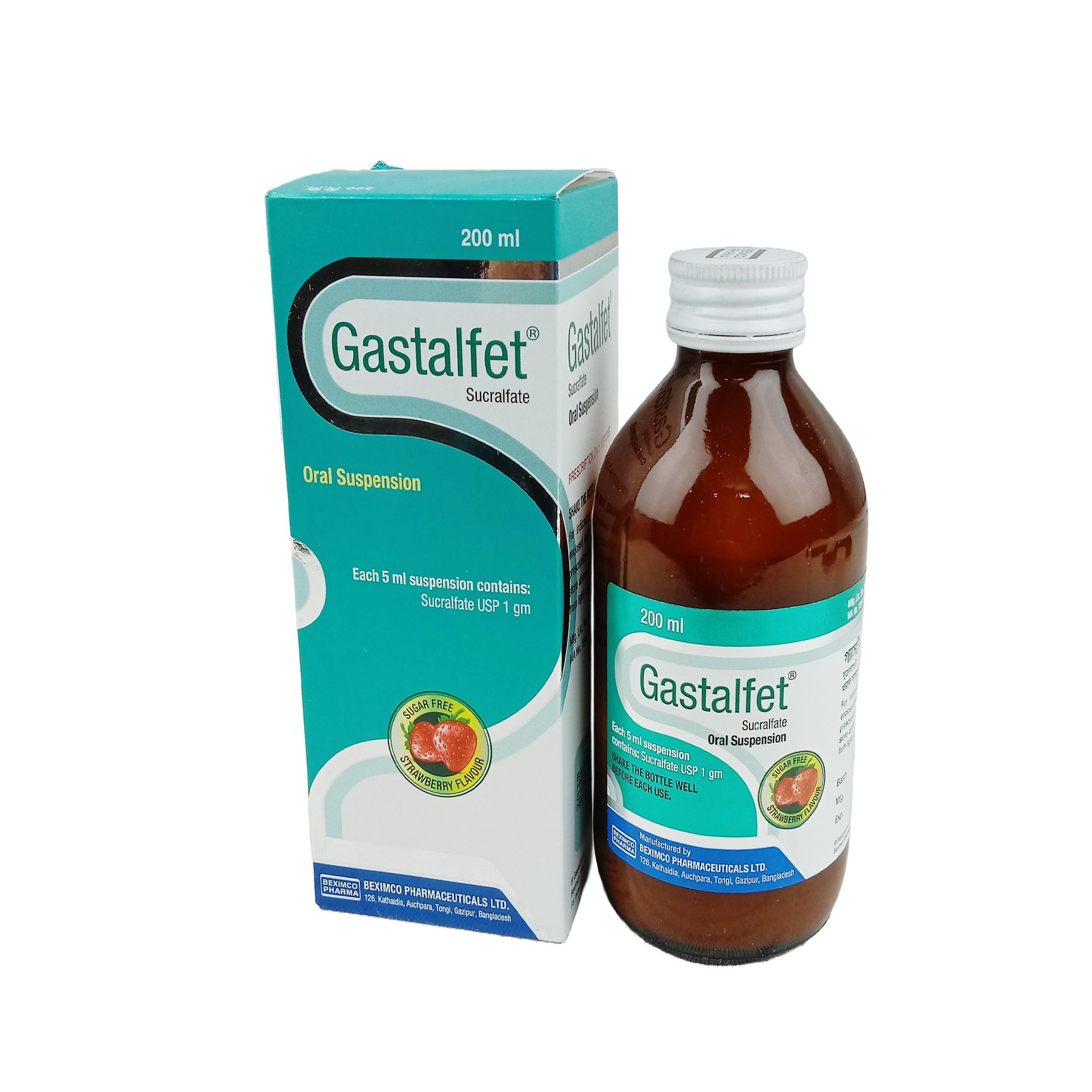 Gastalfet 200ml 1gm/5ml Suspension