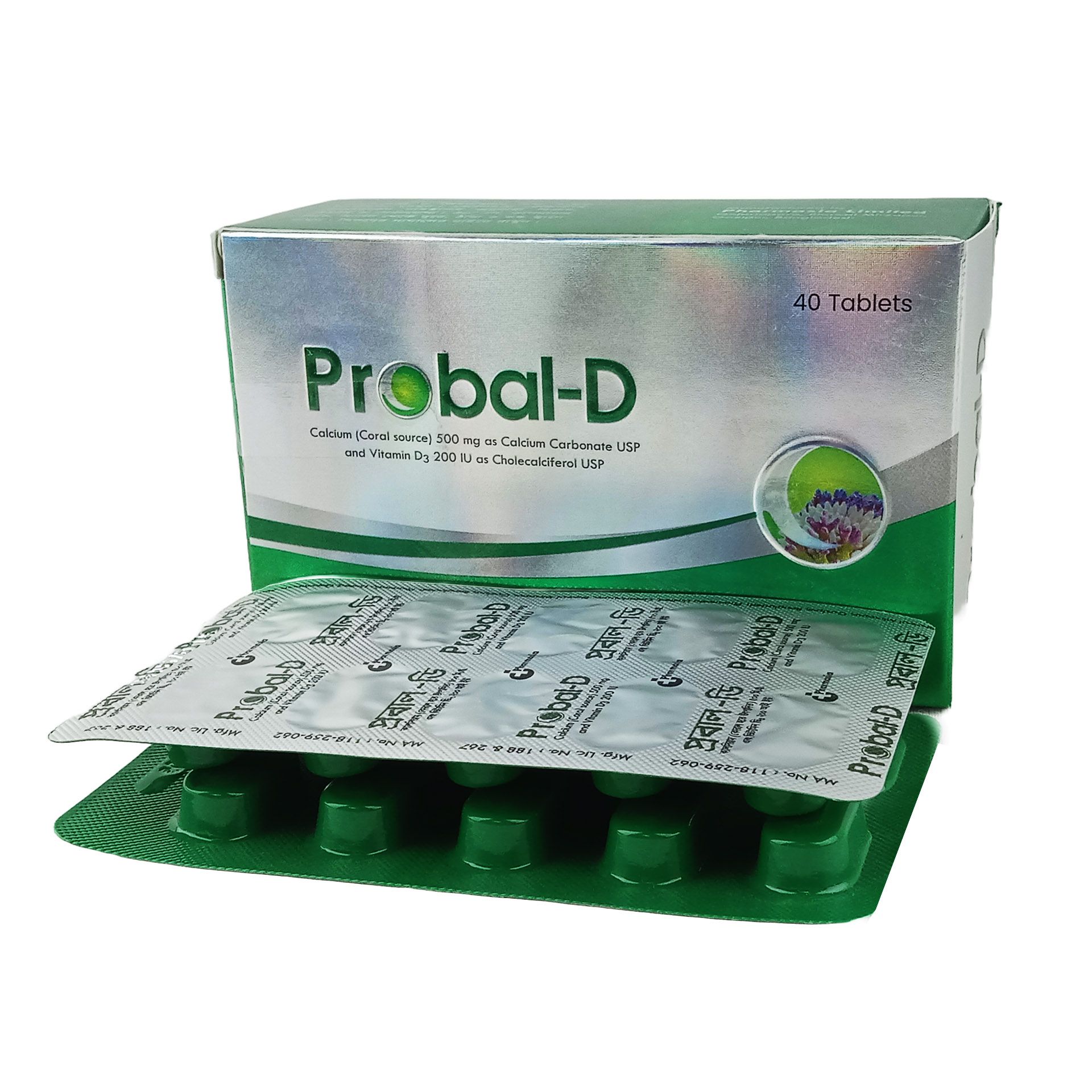 Probal-D 500mg+200IU Tablet