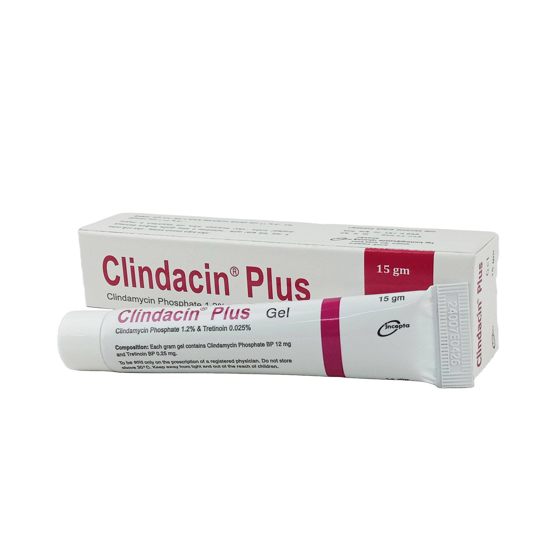 Clindacin Plus 1.2gm+.025gm/100gm Gel