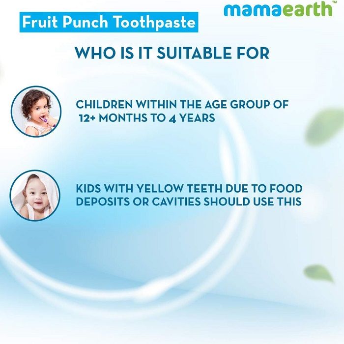 Mamaearth Fruit Punch Toothpaste for Kids 12+ Months 50g  