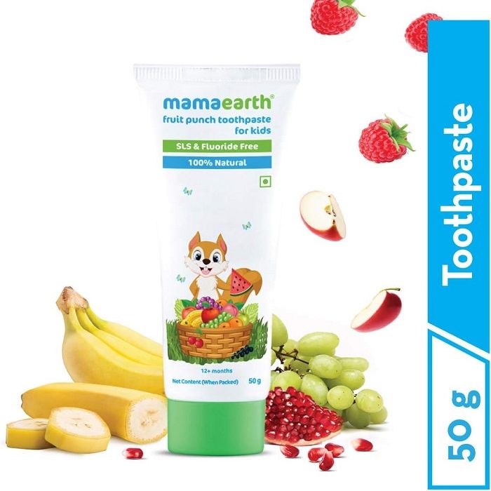 Mamaearth Fruit Punch Toothpaste for Kids 12+ Months 50g  