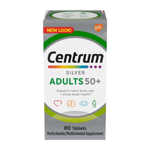 Centrum Silver Adults 50+ 80 Tablets  Tablet
