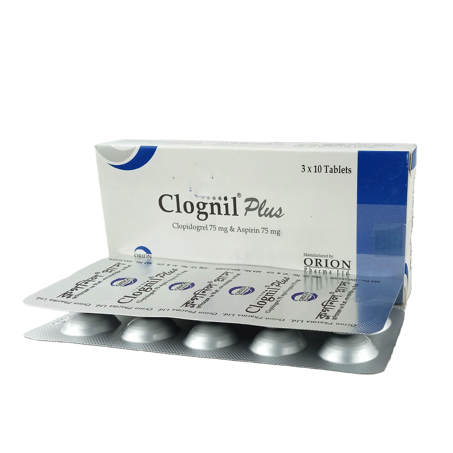 Clognil Plus 75mg+75mg Tablet