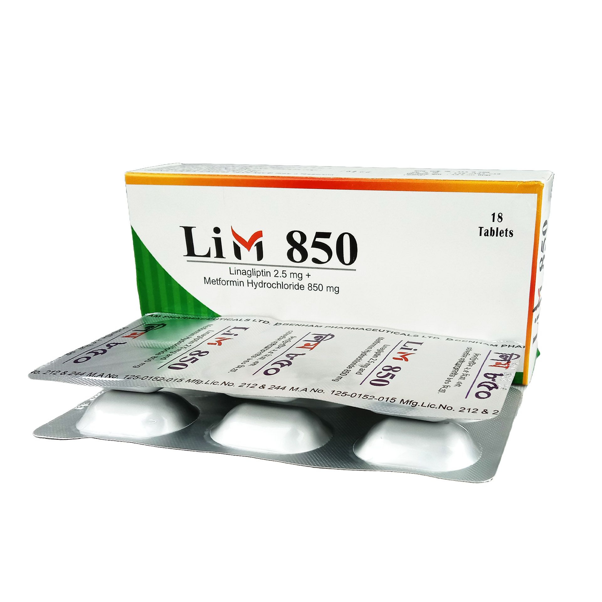 Lim 2.5mg+850mg Tablet