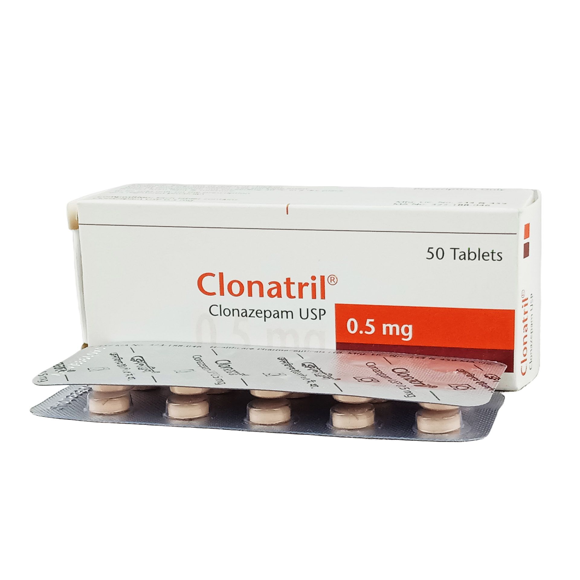 Clonatril 0.5 0.5mg Tablet