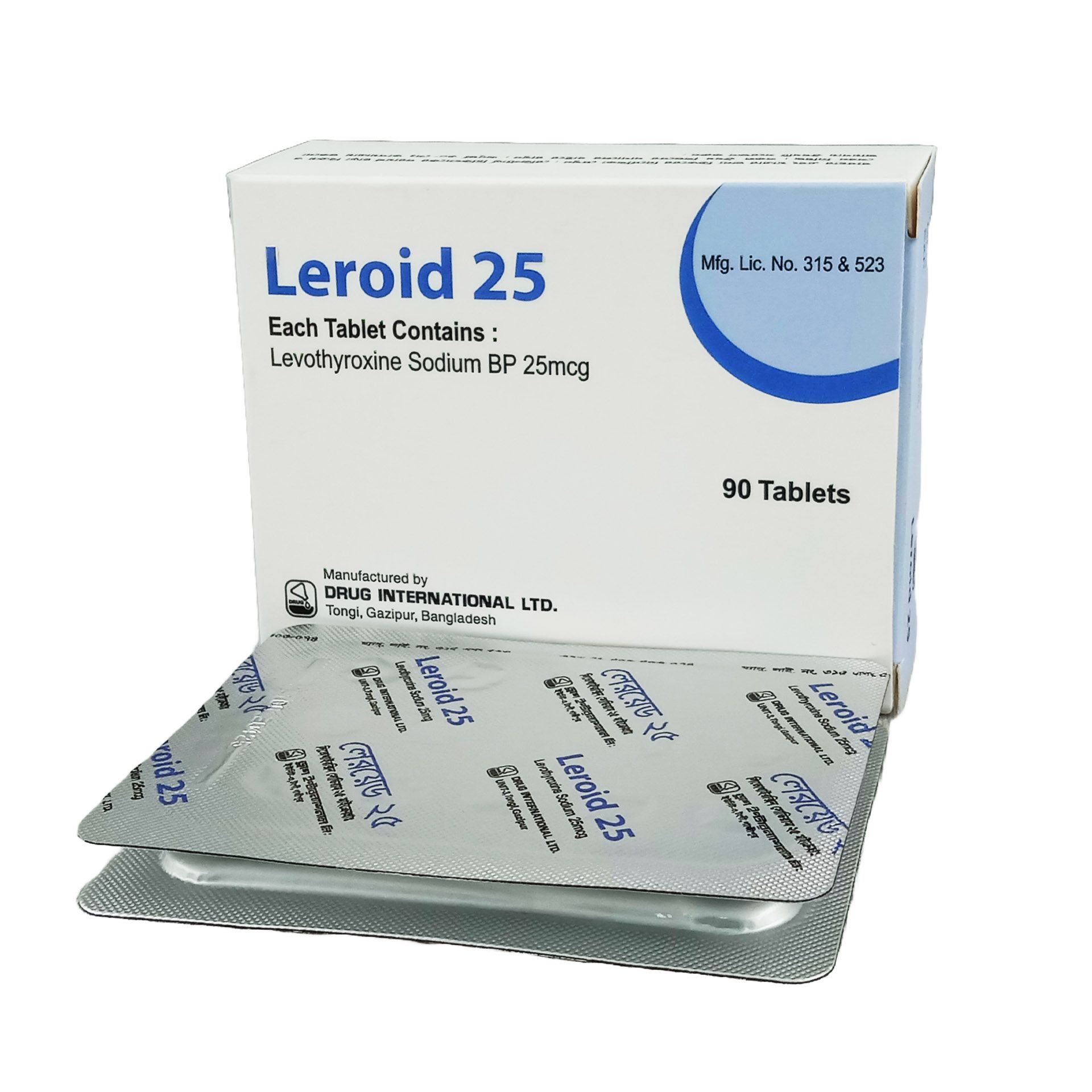 Leroid 25 25mcg Tablet