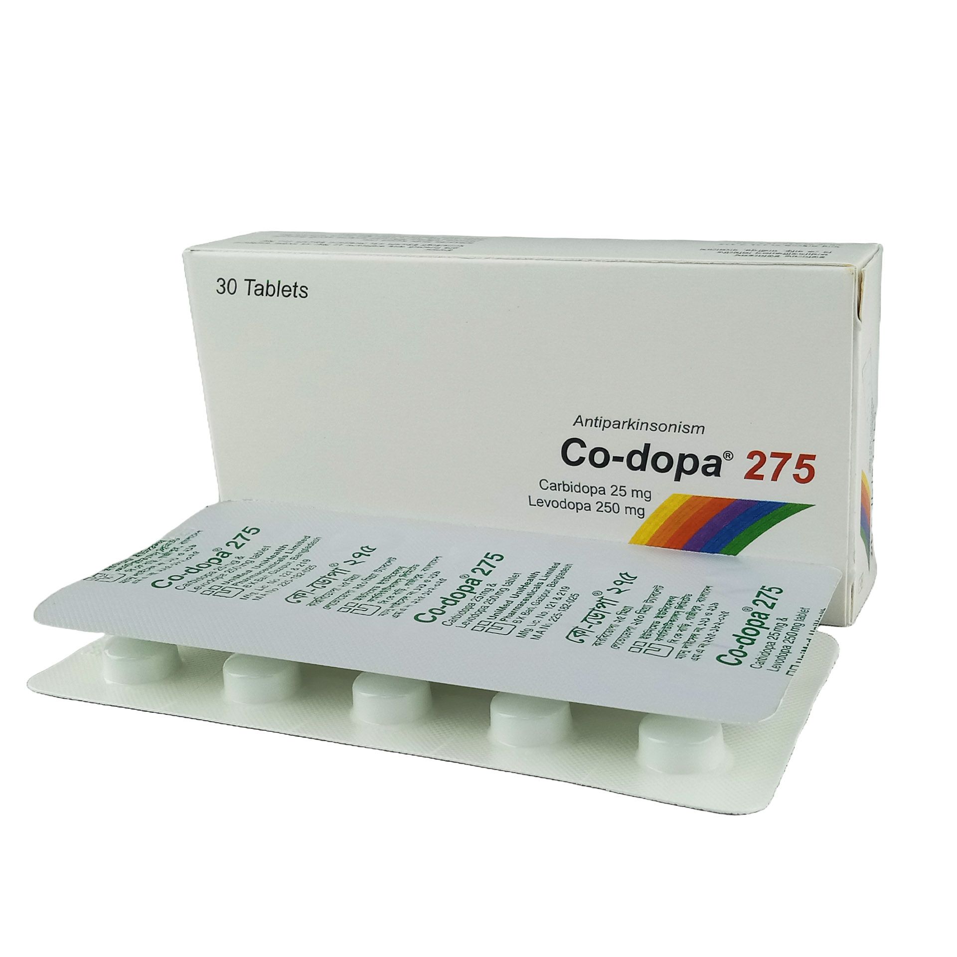 Co-Dopa 275 25mg+250mg Tablet