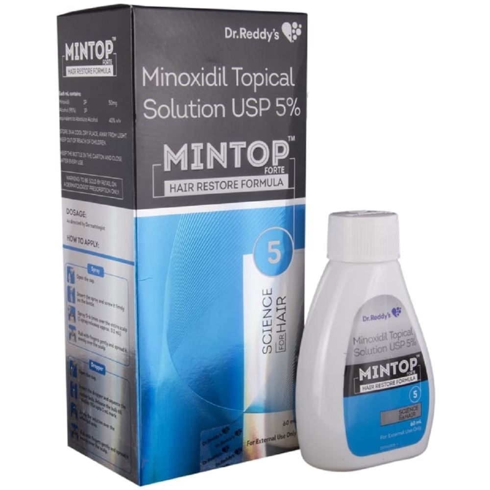 Dr. Reddy's Minoxidil Topical Solution USP 5% Mintop Forte Hair Restore Formula  