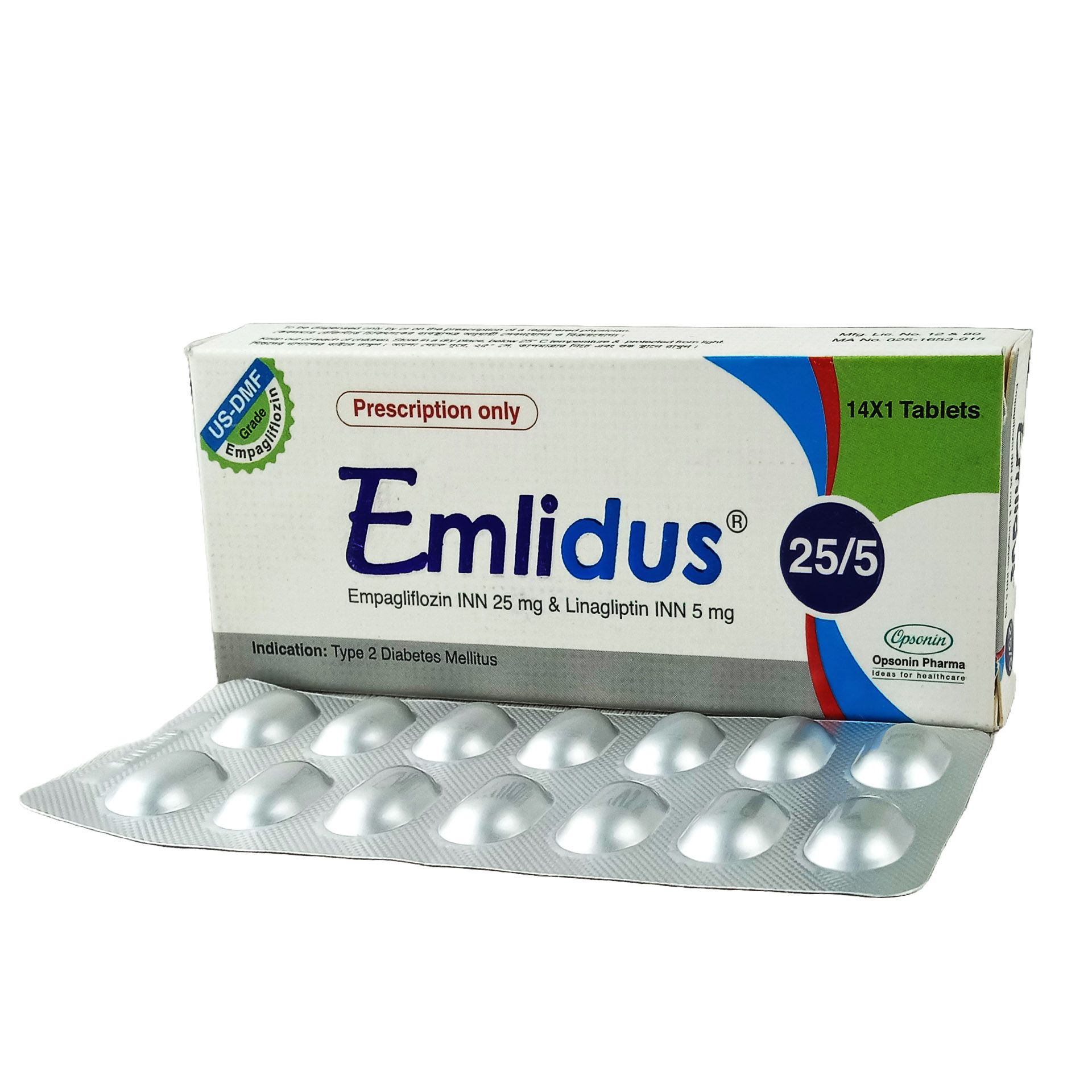 Emlidus 25mg+5mg Tablet