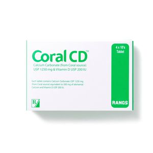 Coral CD 500mg+200IU Tablet