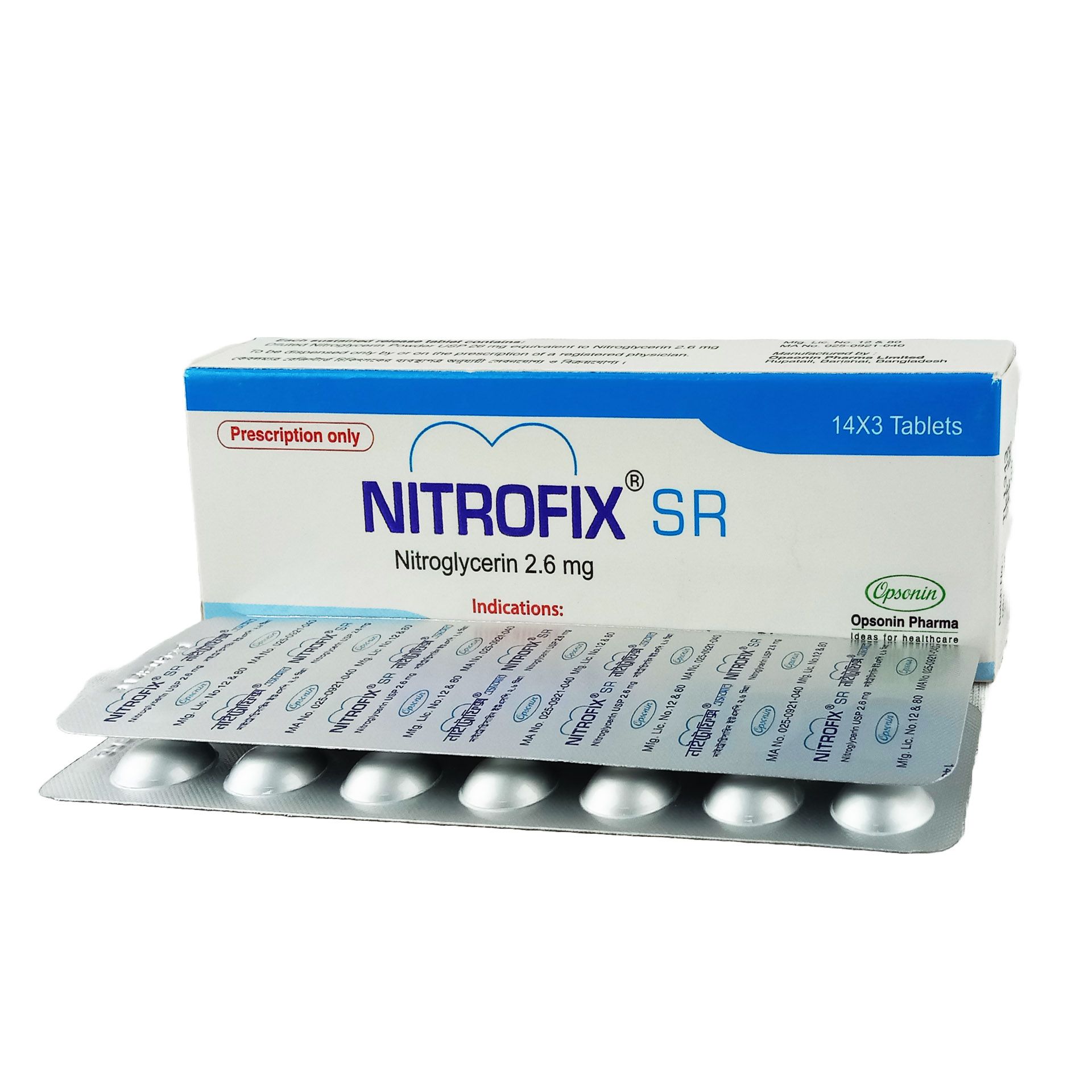 Nitrofix SR 2.6mg Tablet