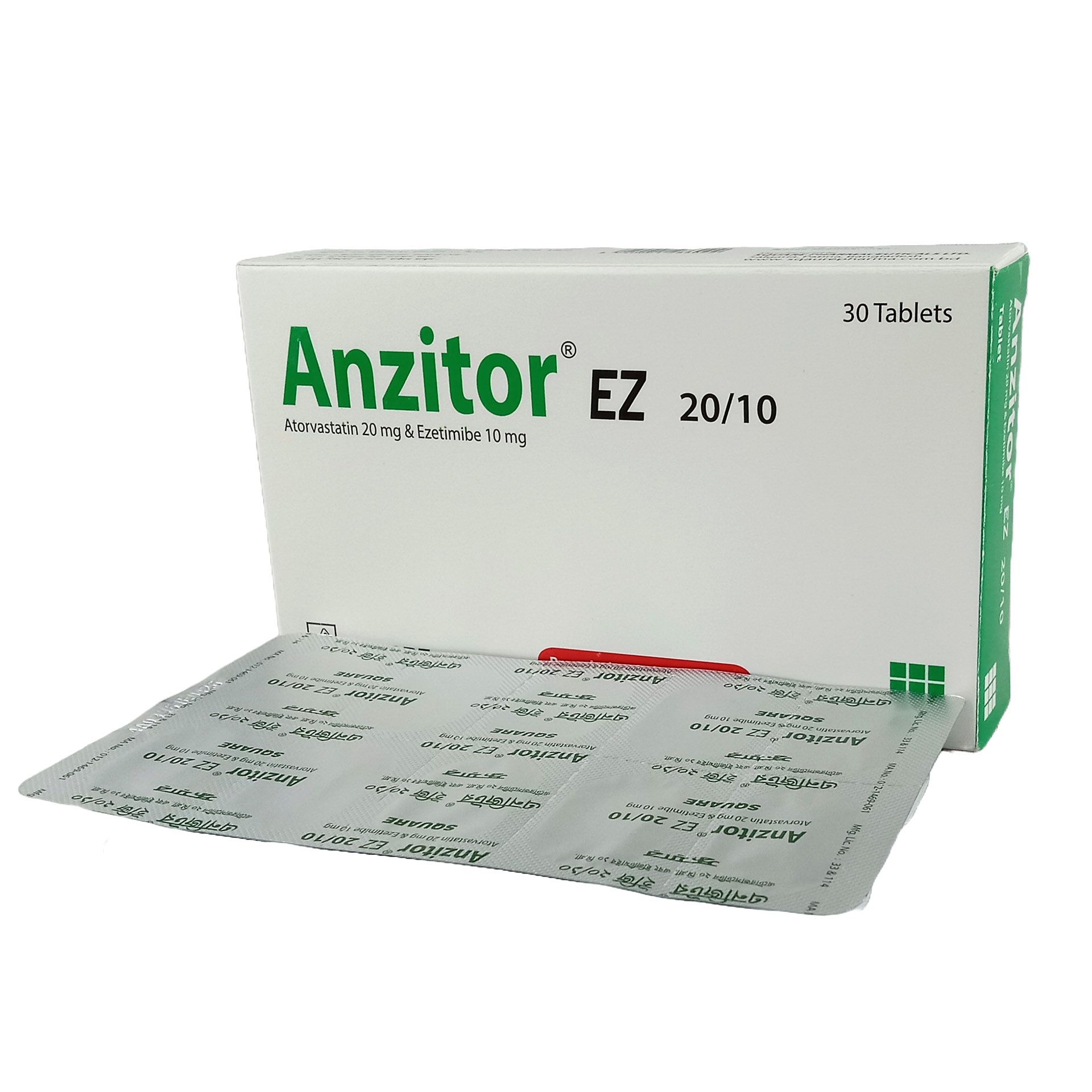 Anzitor EZ 20/10 20mg+10mg Tablet