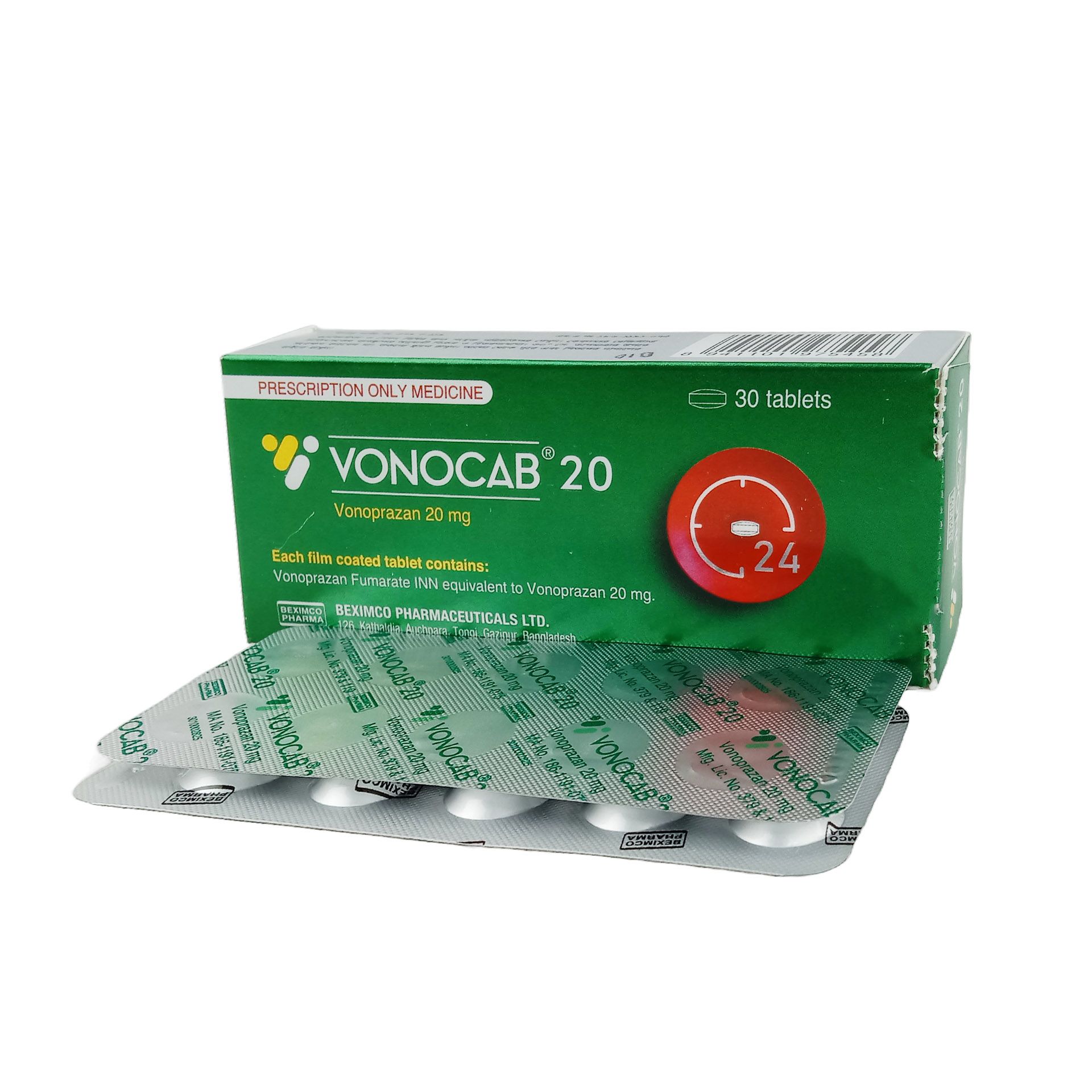 Vonocab 20mg Tablet