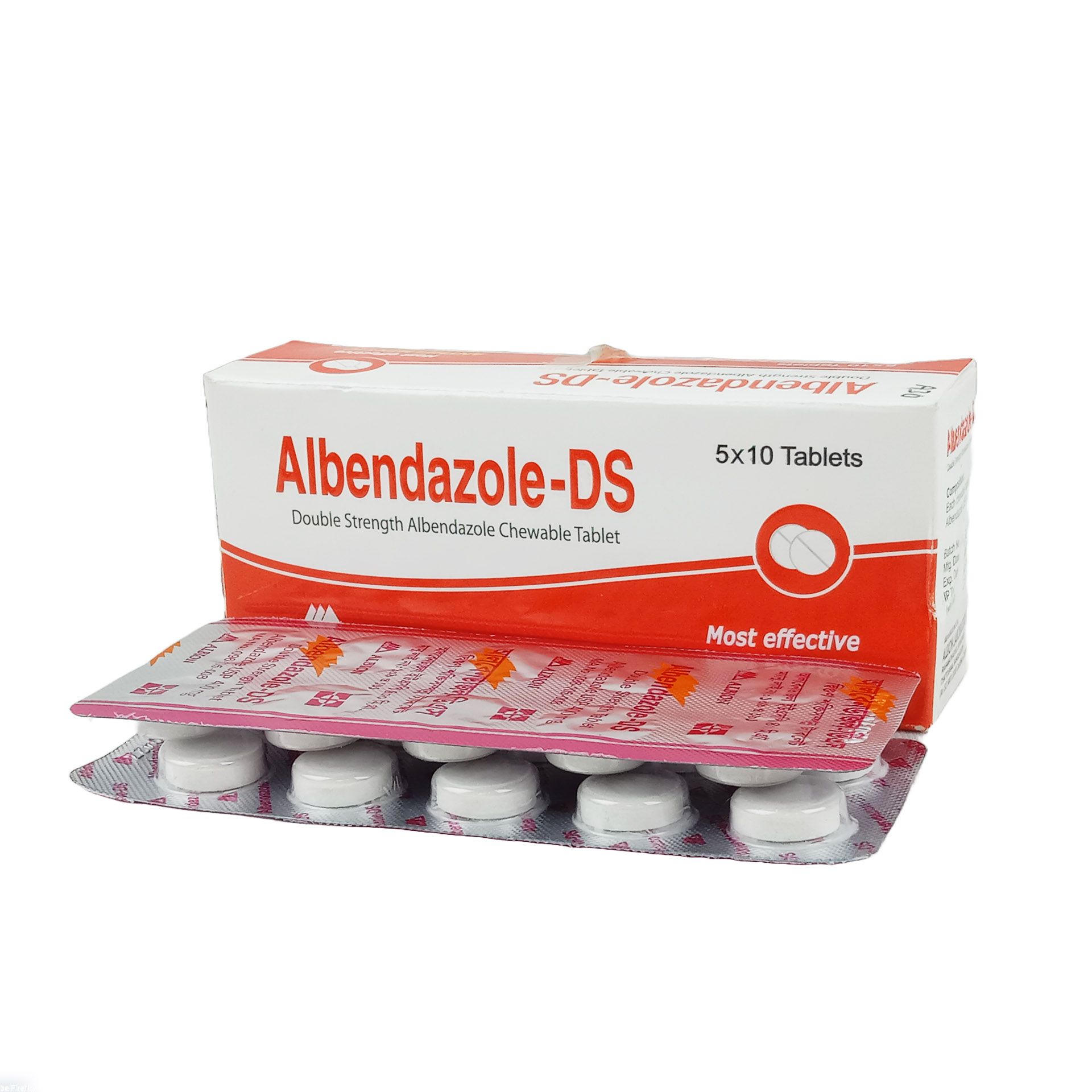 Albendazole-DS 400mg Tablet