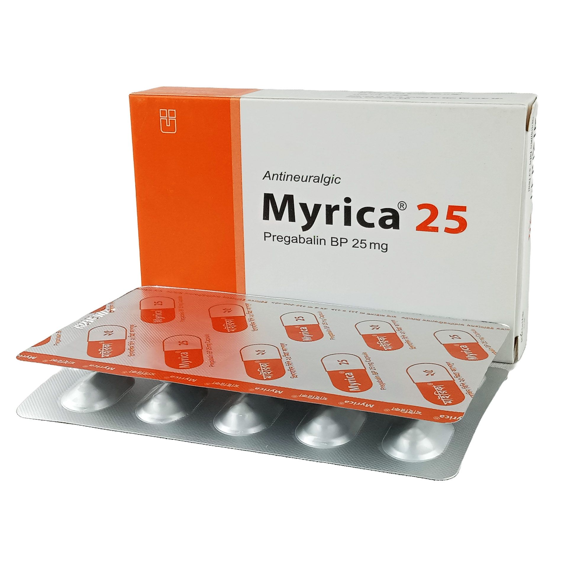 Myrica 25 (10) 25mg Capsule