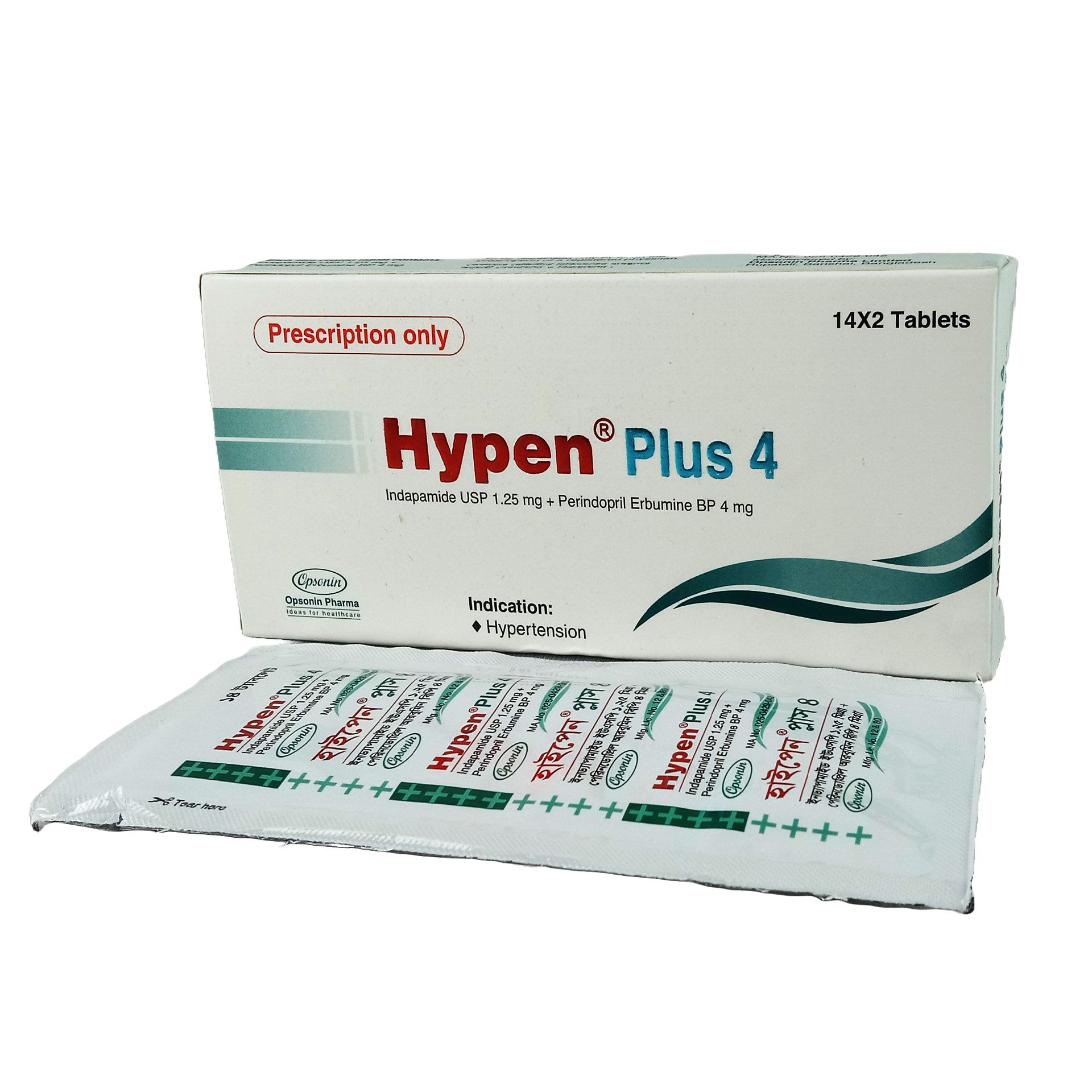 Hypen Plus 4 1.25mg+4mg Tablet
