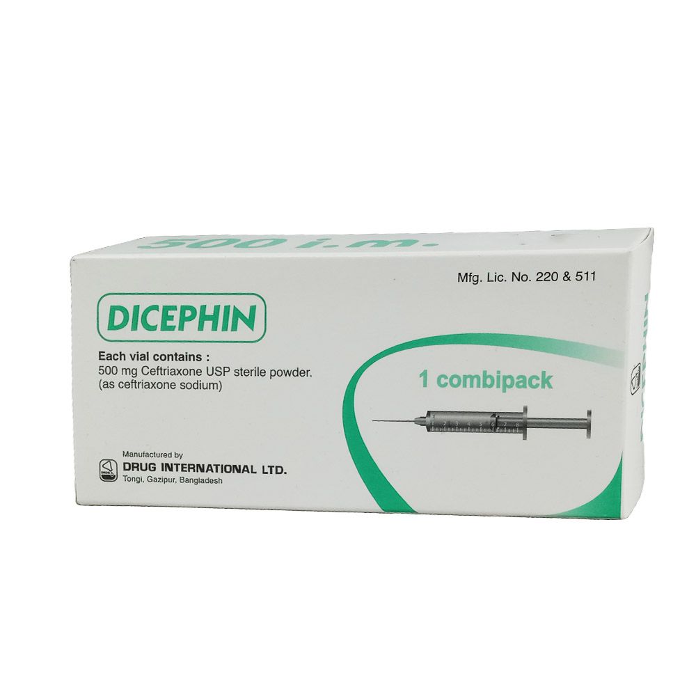 Dicephin IM 500mg/vial Injection