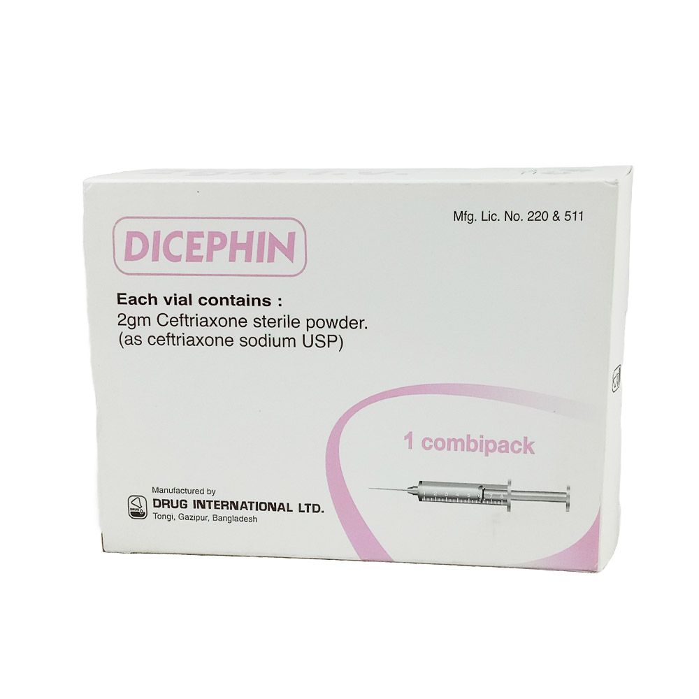 Dicephin 2gm IV 2gm/vial Injection