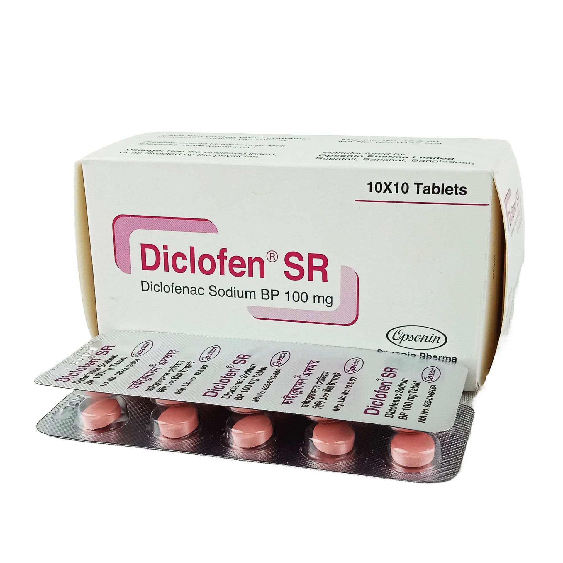 Diclofen SR 100mg Tablet