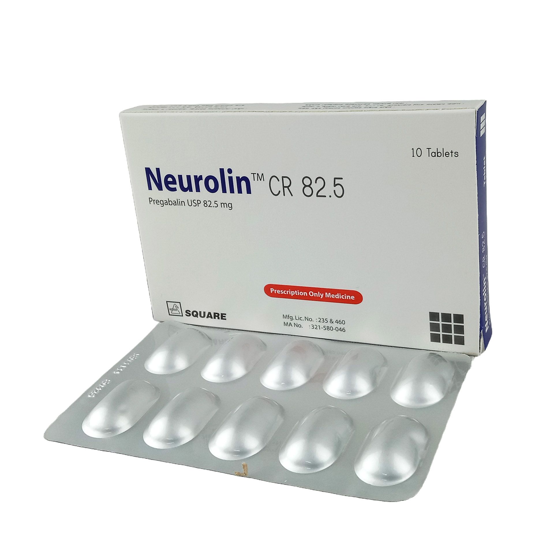 Neurolin CR 82.5 82.5mg Tablet