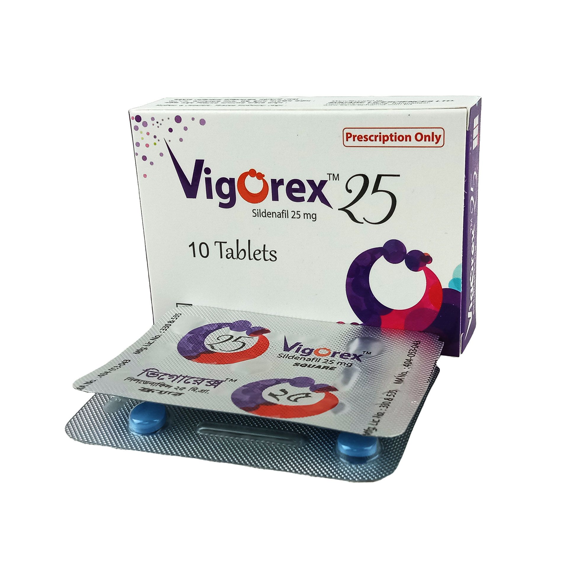Vigorex 25mg tablet