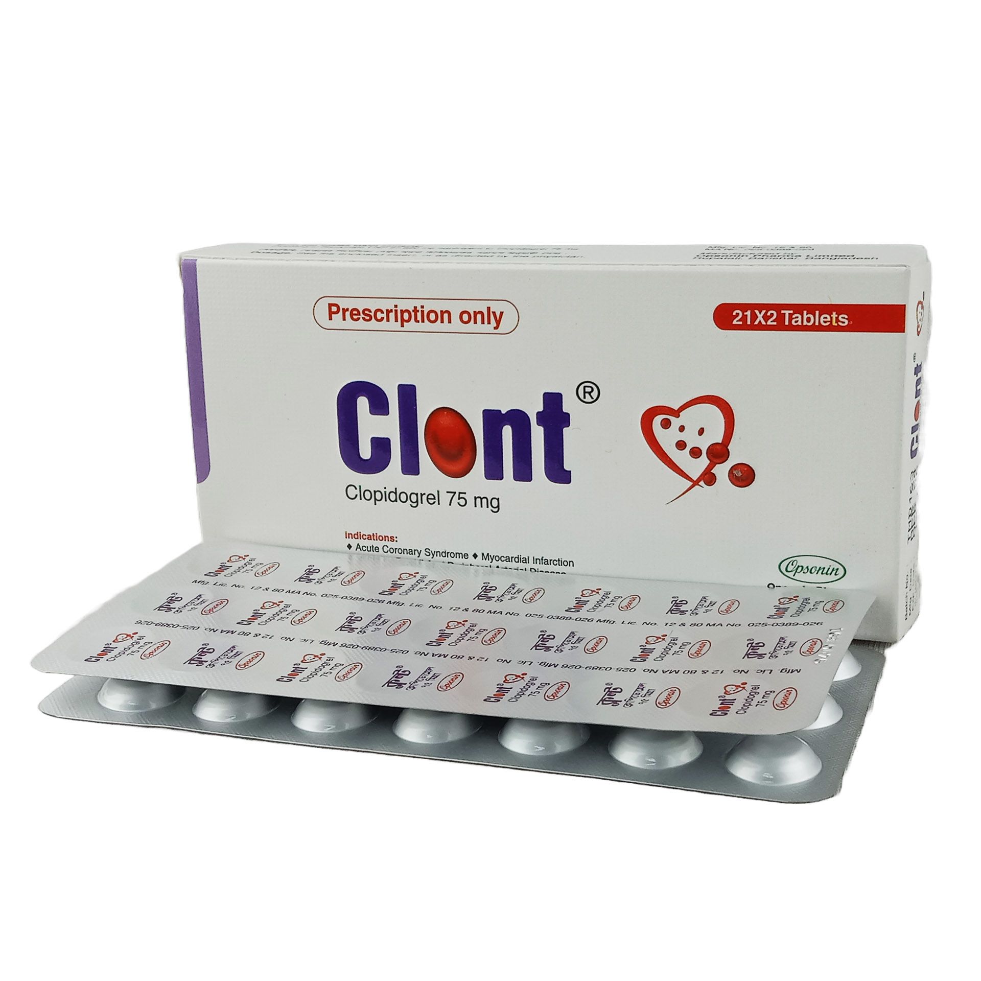 Clont 75mg Tablet