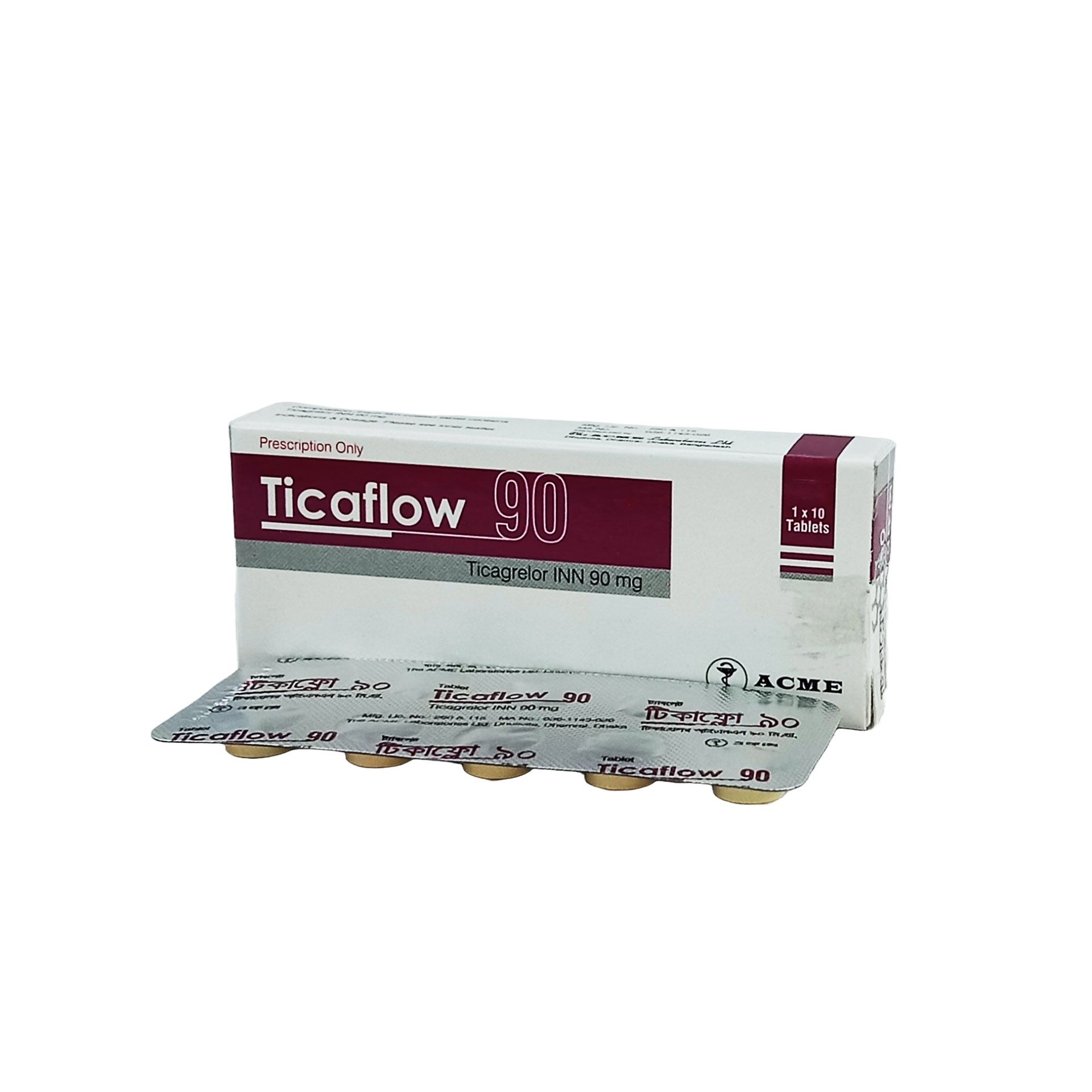 Ticaflow 90mg Tablet