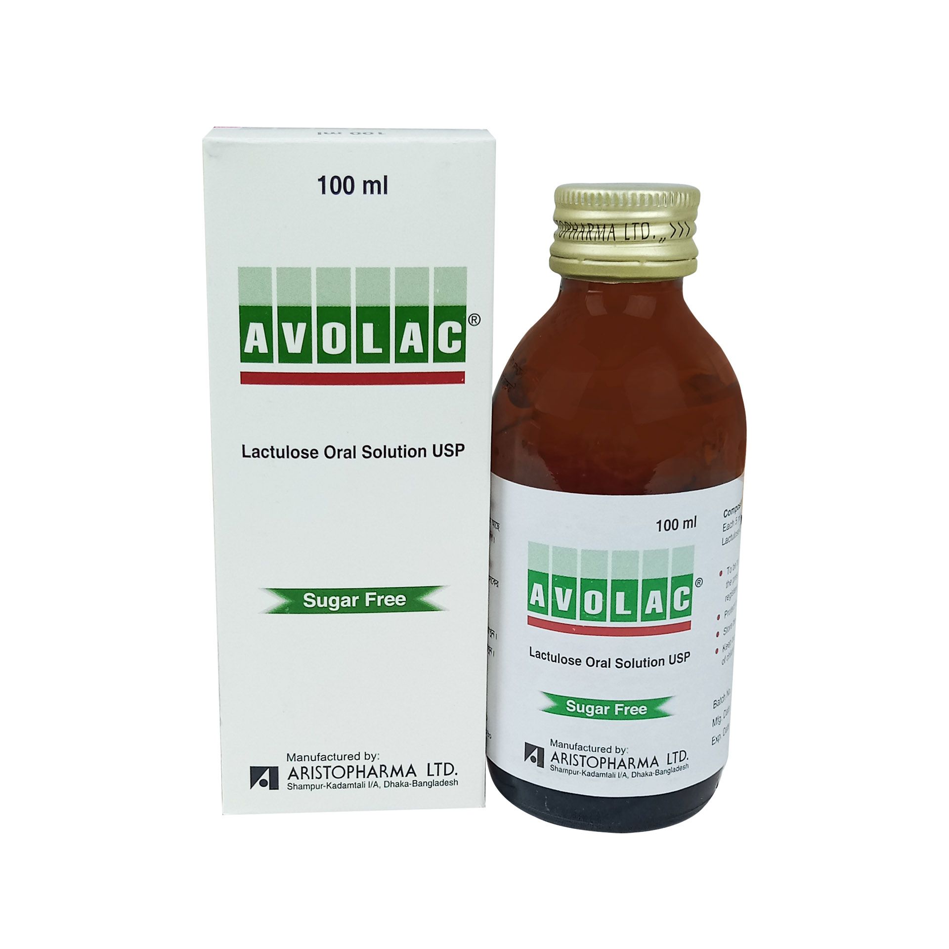 Avolac 100ml 3.35gm/5ml Oral Solution