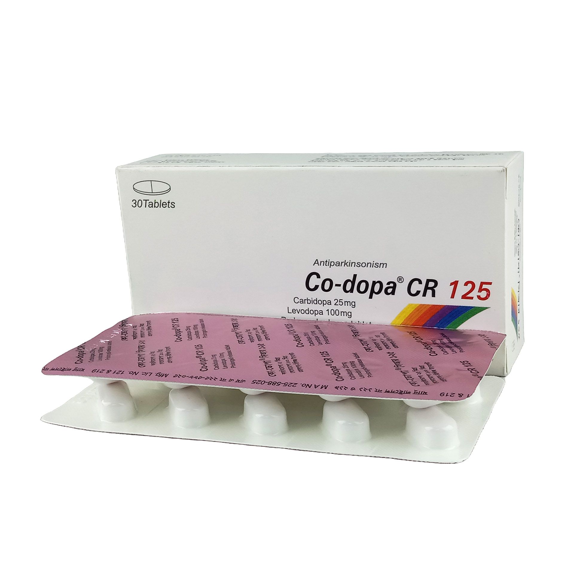 Co-Dopa CR 125mg+100mg Tablet