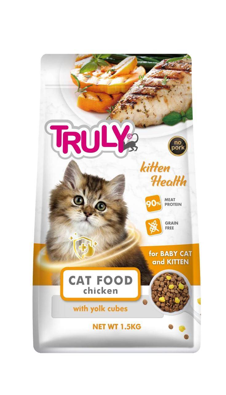 Truly Kitten Health Cat Food Chicken Flavour 1.5kg Arogga pet vet