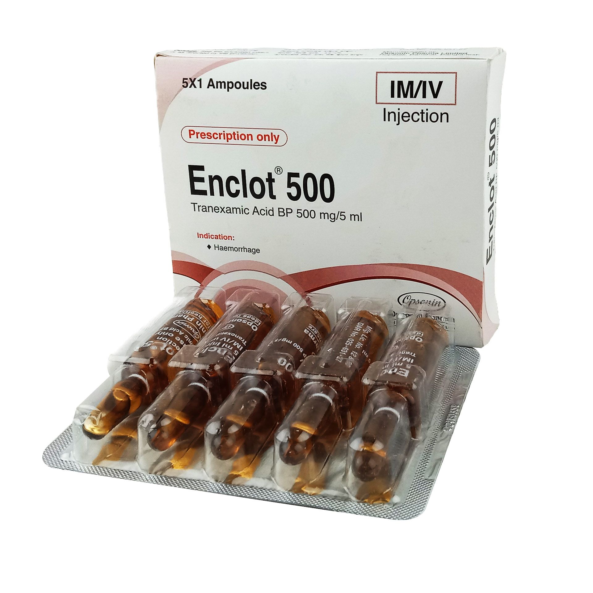 Enclot 500mg/5ml Injection