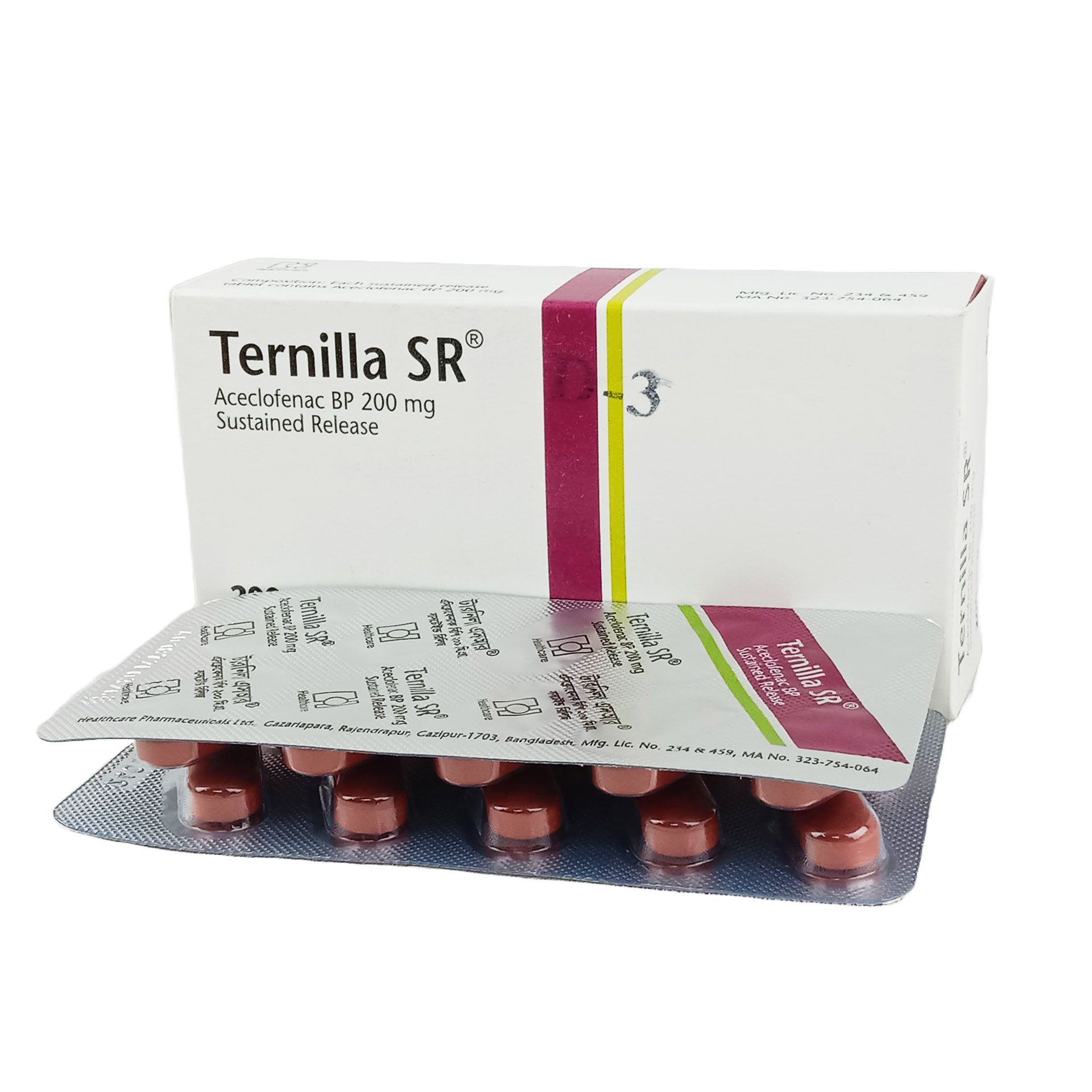 Ternilla SR 200mg tablet