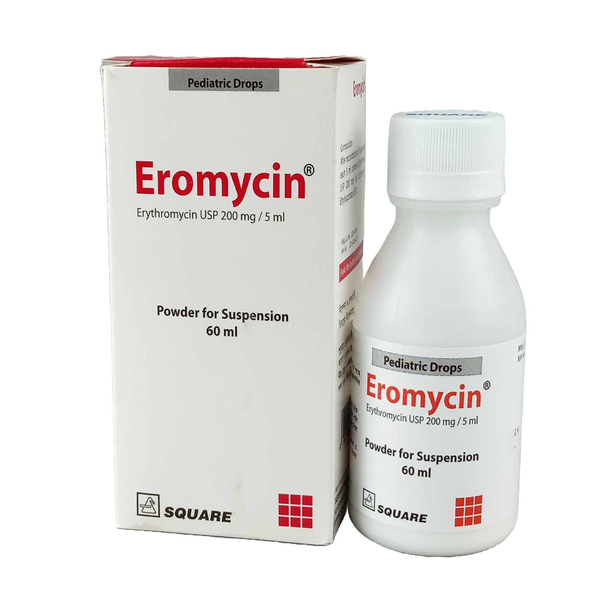 Eromycin 50mg/1.25ml Pediatric Drops
