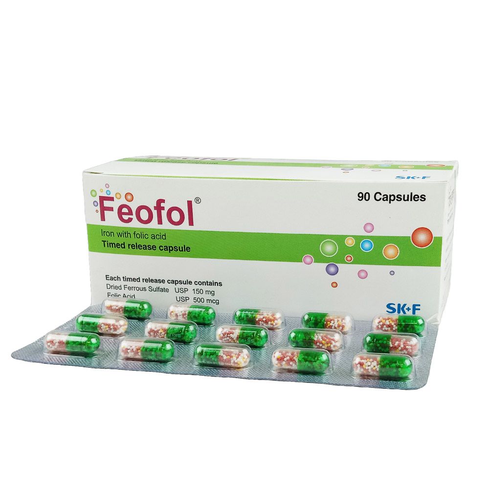 Feofol 150mg+500mcg Capsule