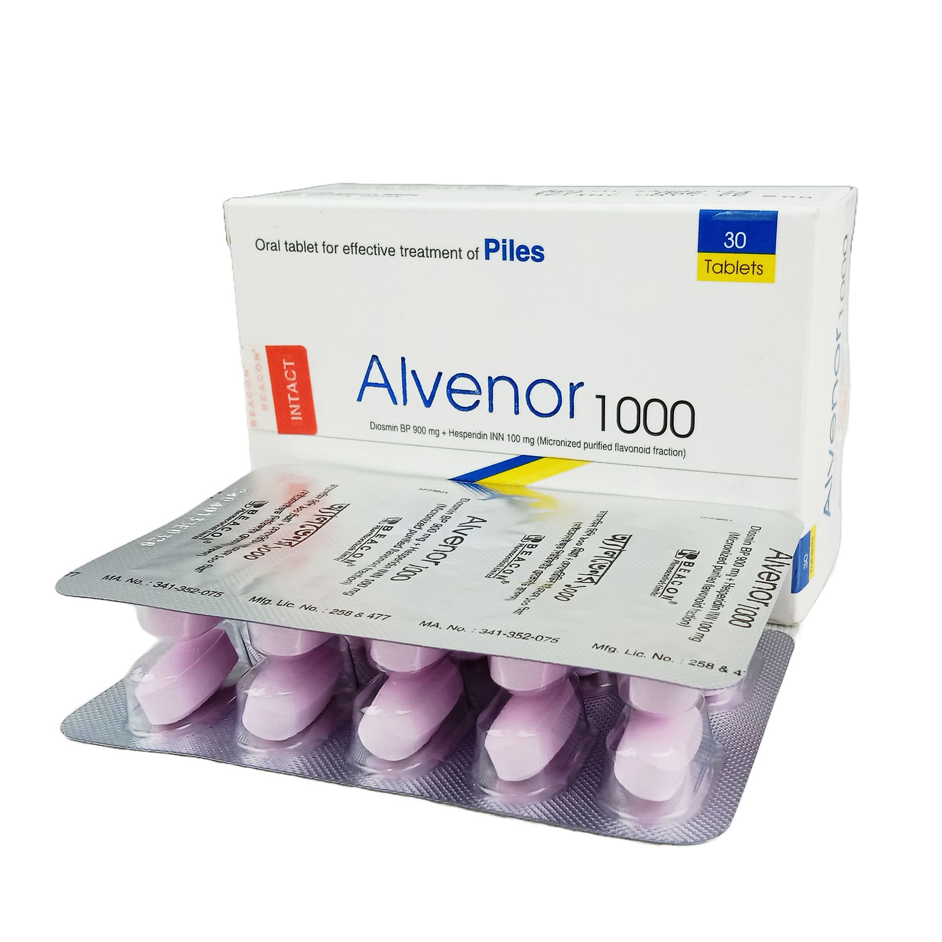 Alvenor 1000 900mg+100mg Tablet