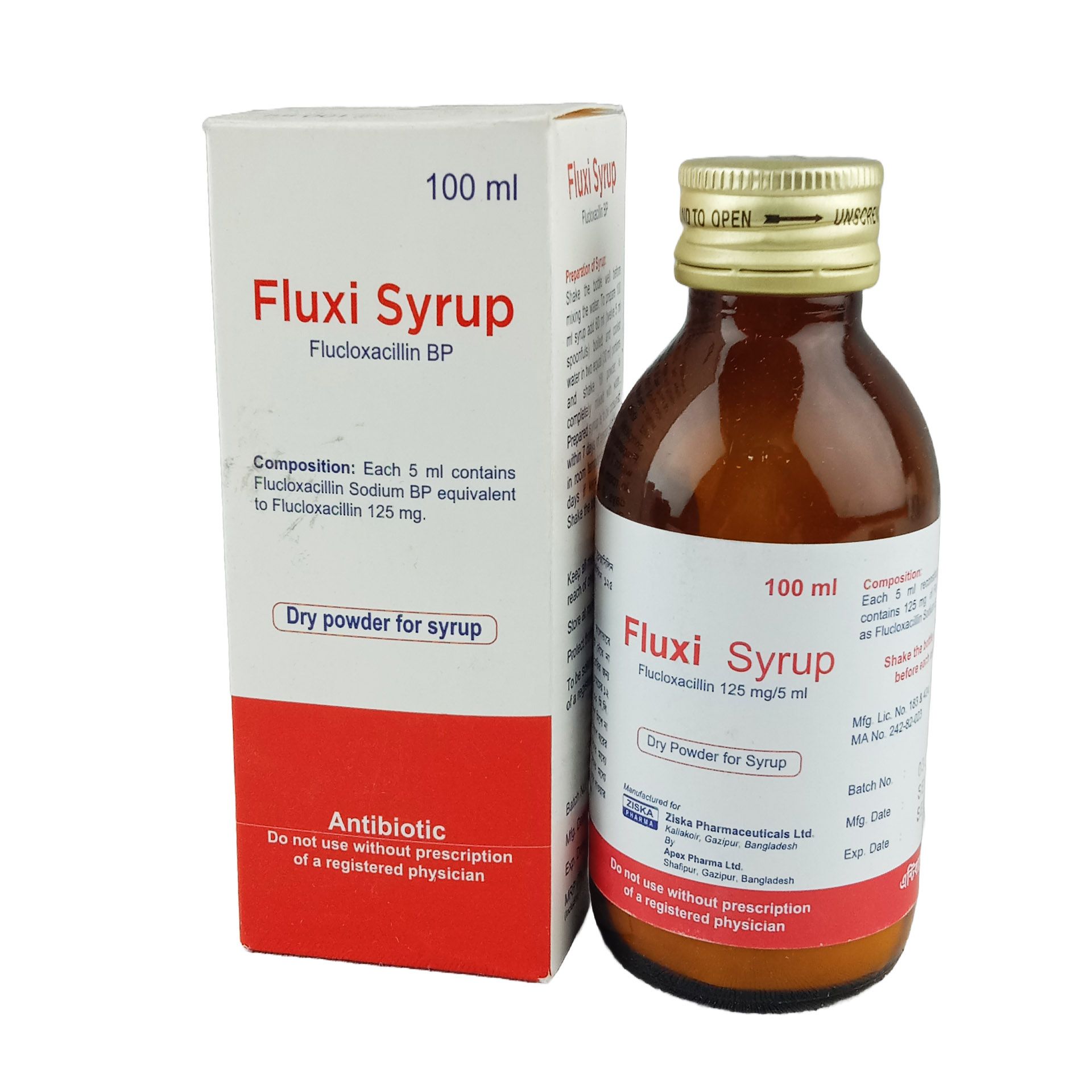 Fluxi 125mg/5ml Powder for Suspension