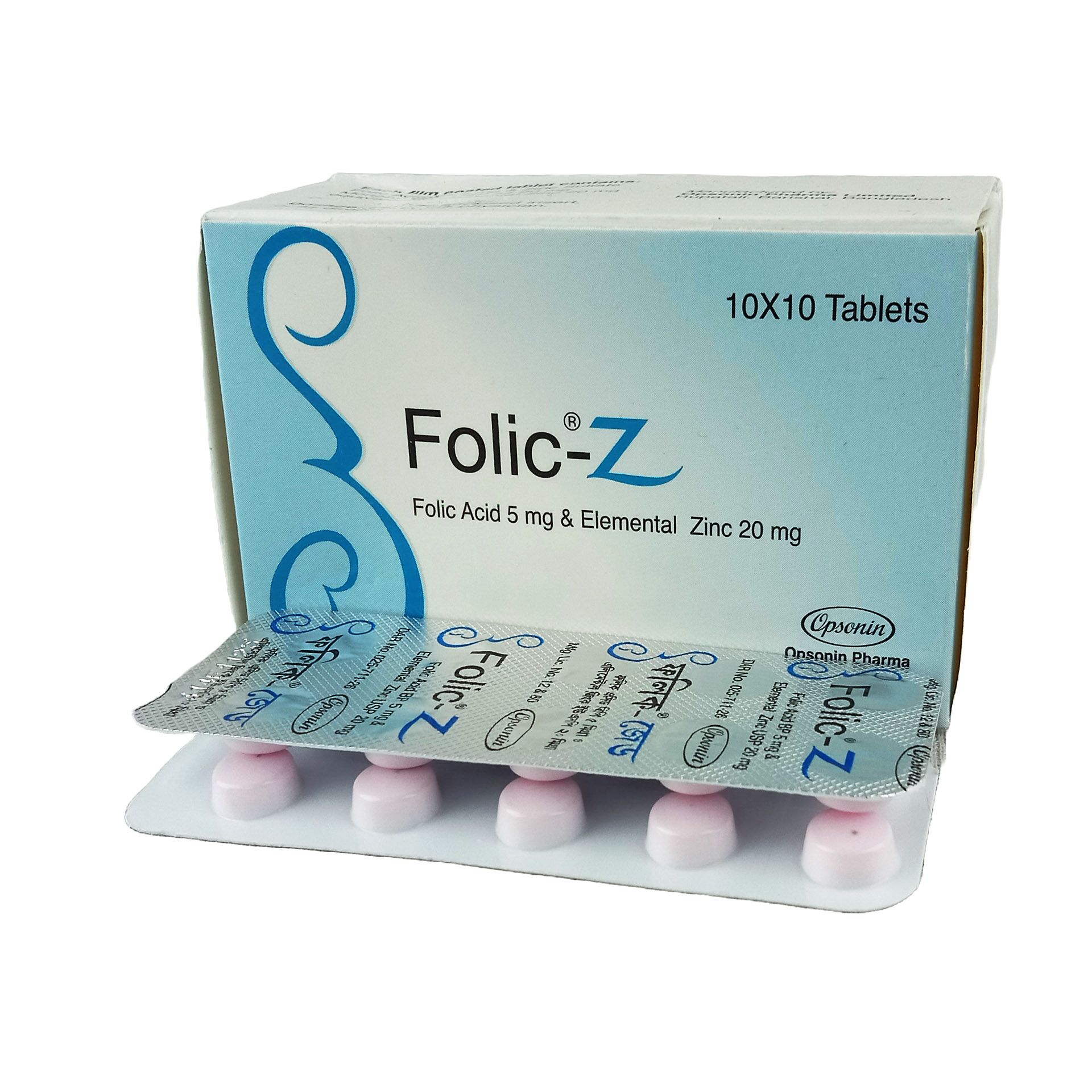 Folic Z 5mg+20mg Tablet