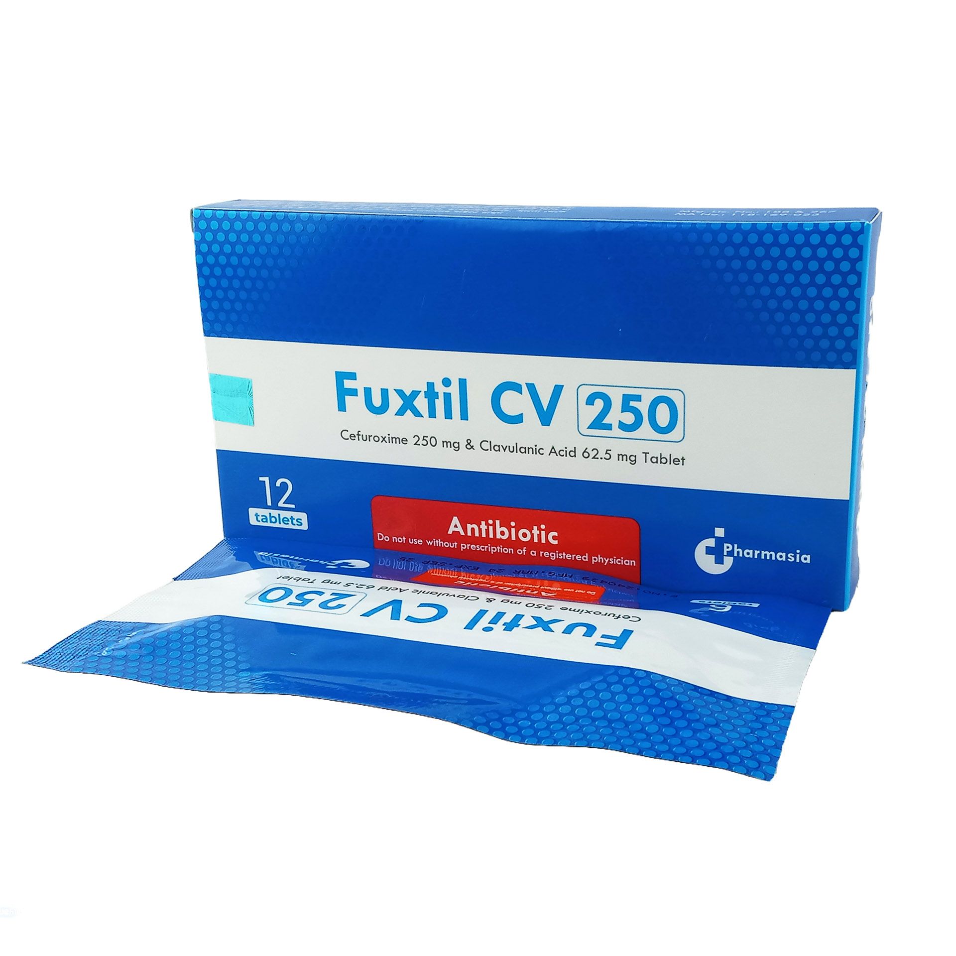 Fuxtil CV 250mg+62.5mg Tablet