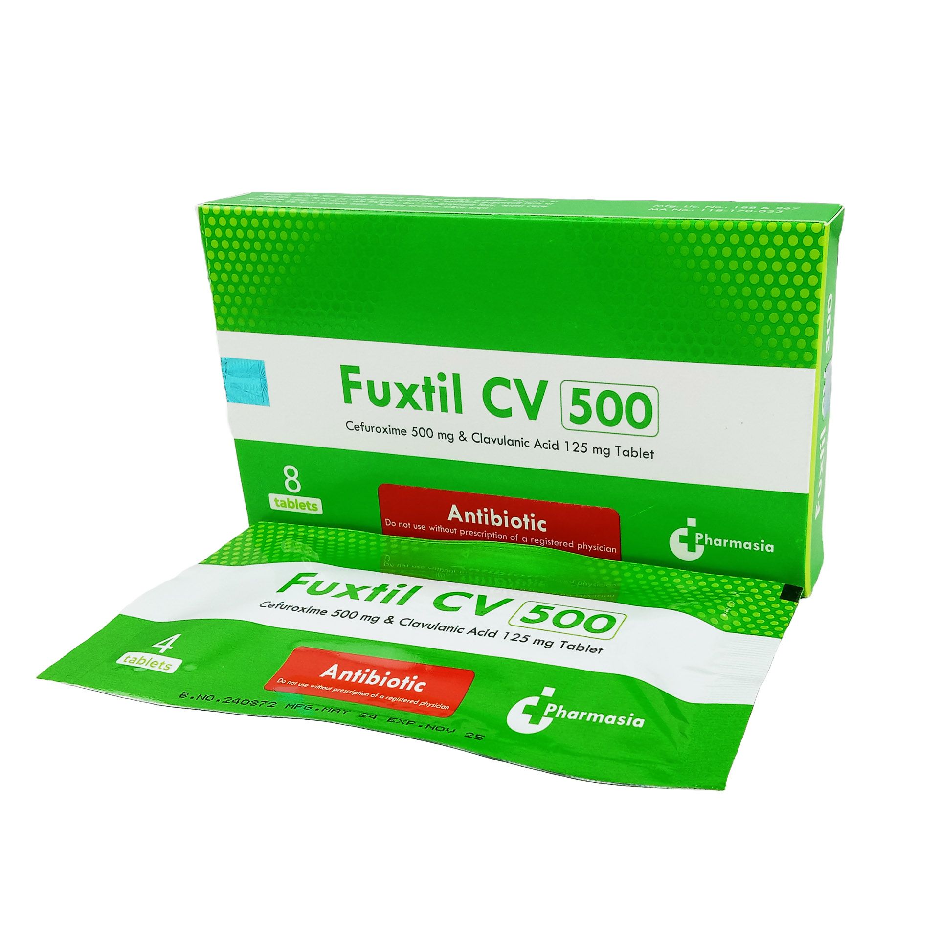 Fuxtil CV 500mg+125mg Tablet