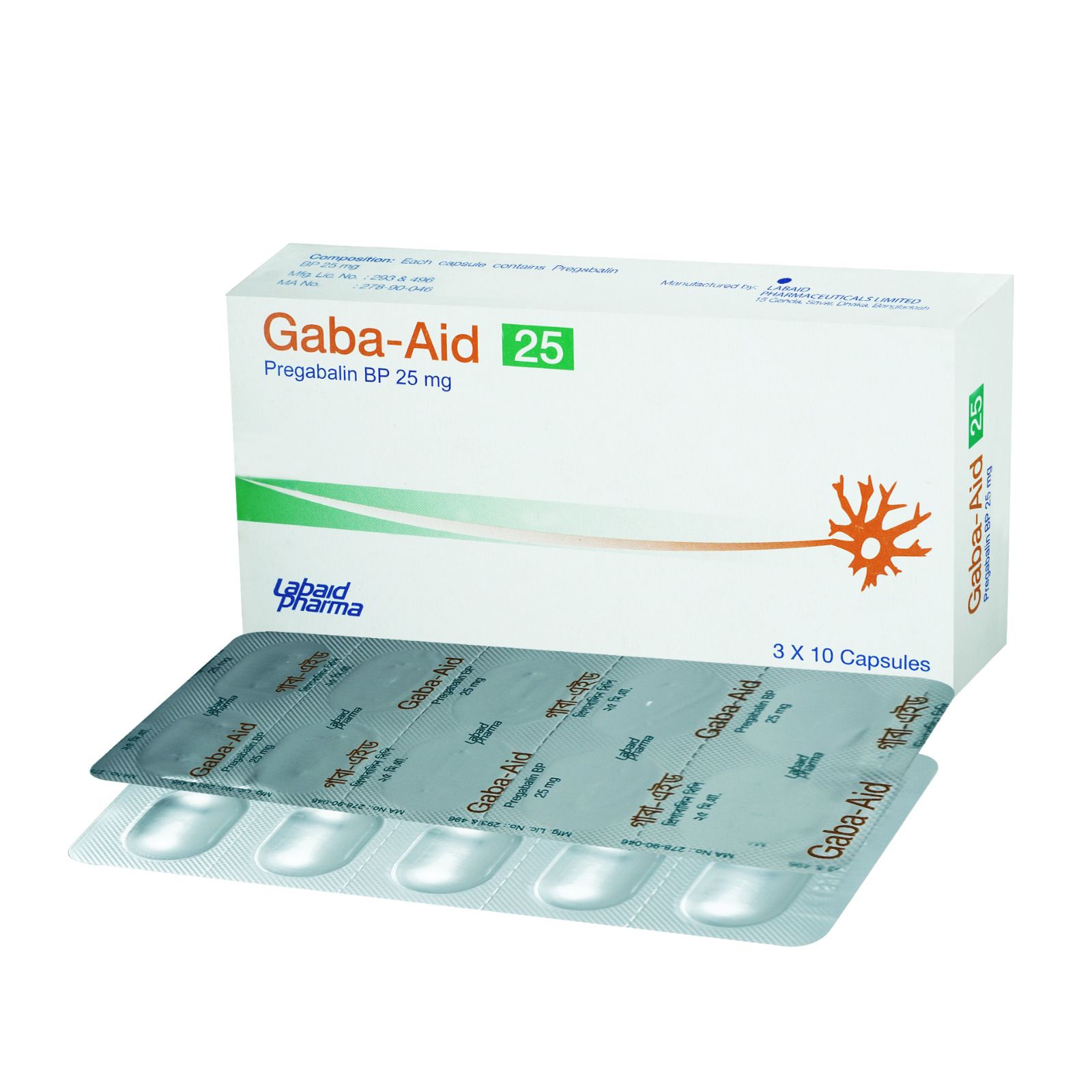 Gaba-Aid 25mg Capsule