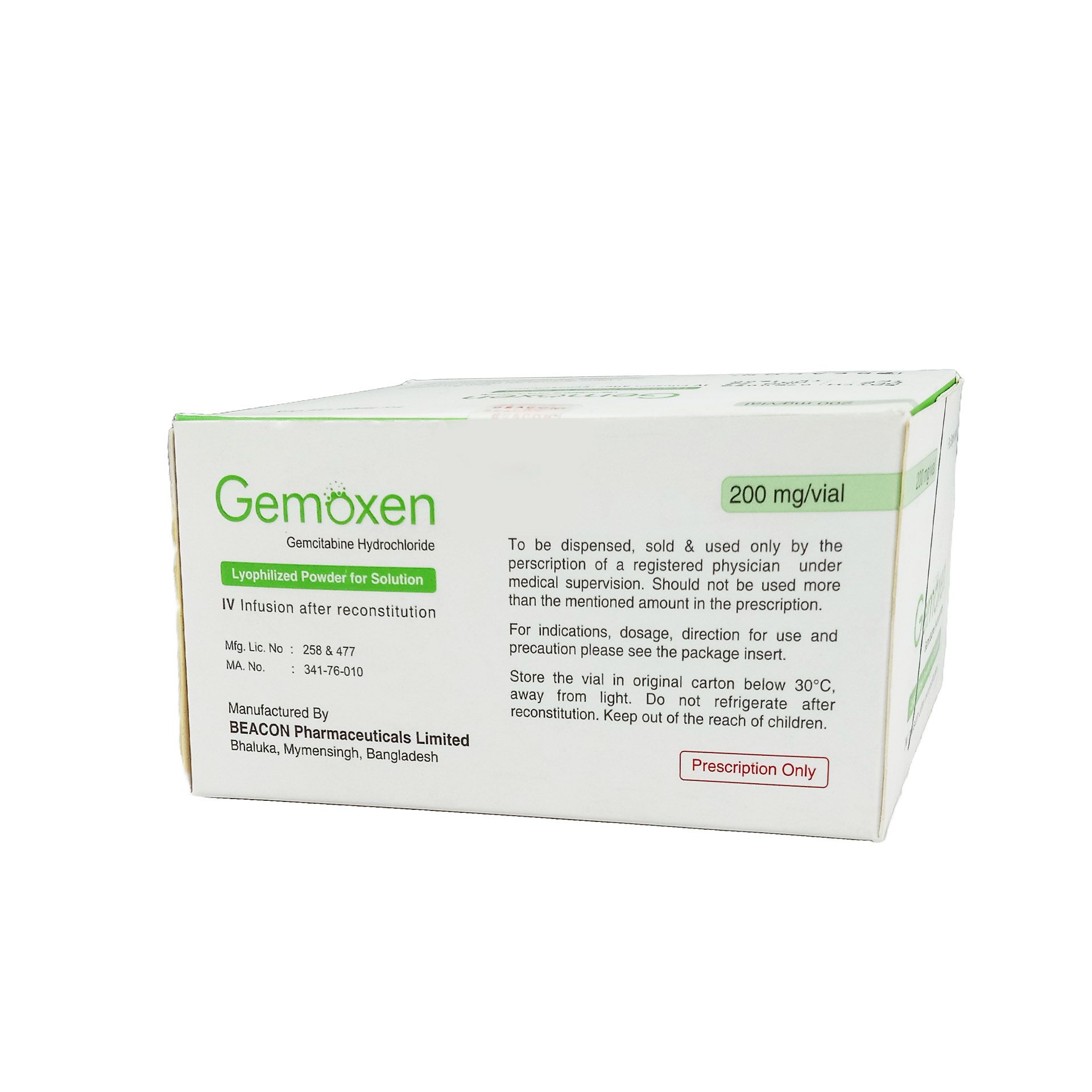 Gemoxen 200mg/vial Injection