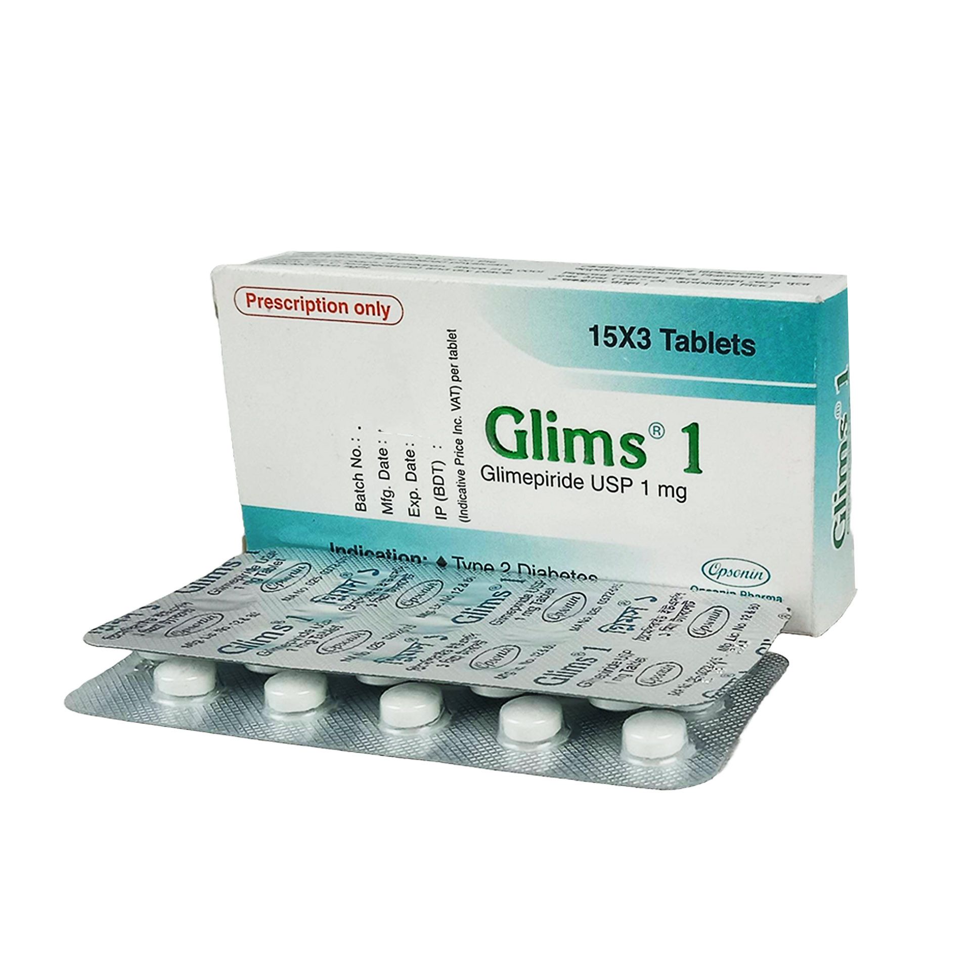 Glims 1mg Tablet