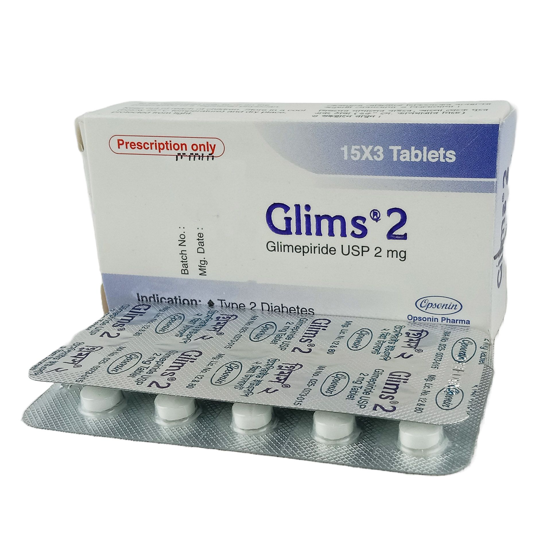 Glims 2mg Tablet