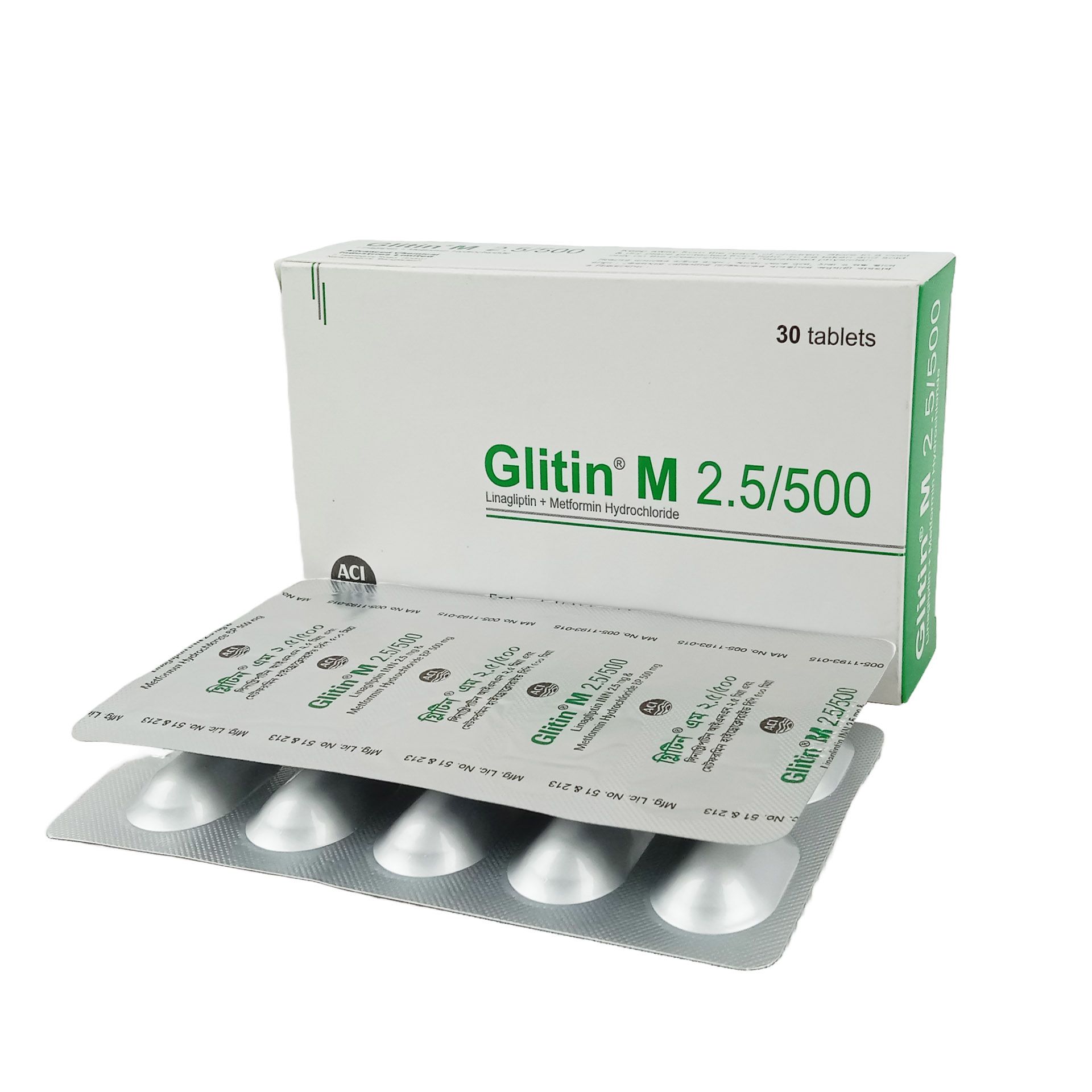 Glitin M 500 2.5mg+500mg Tablet