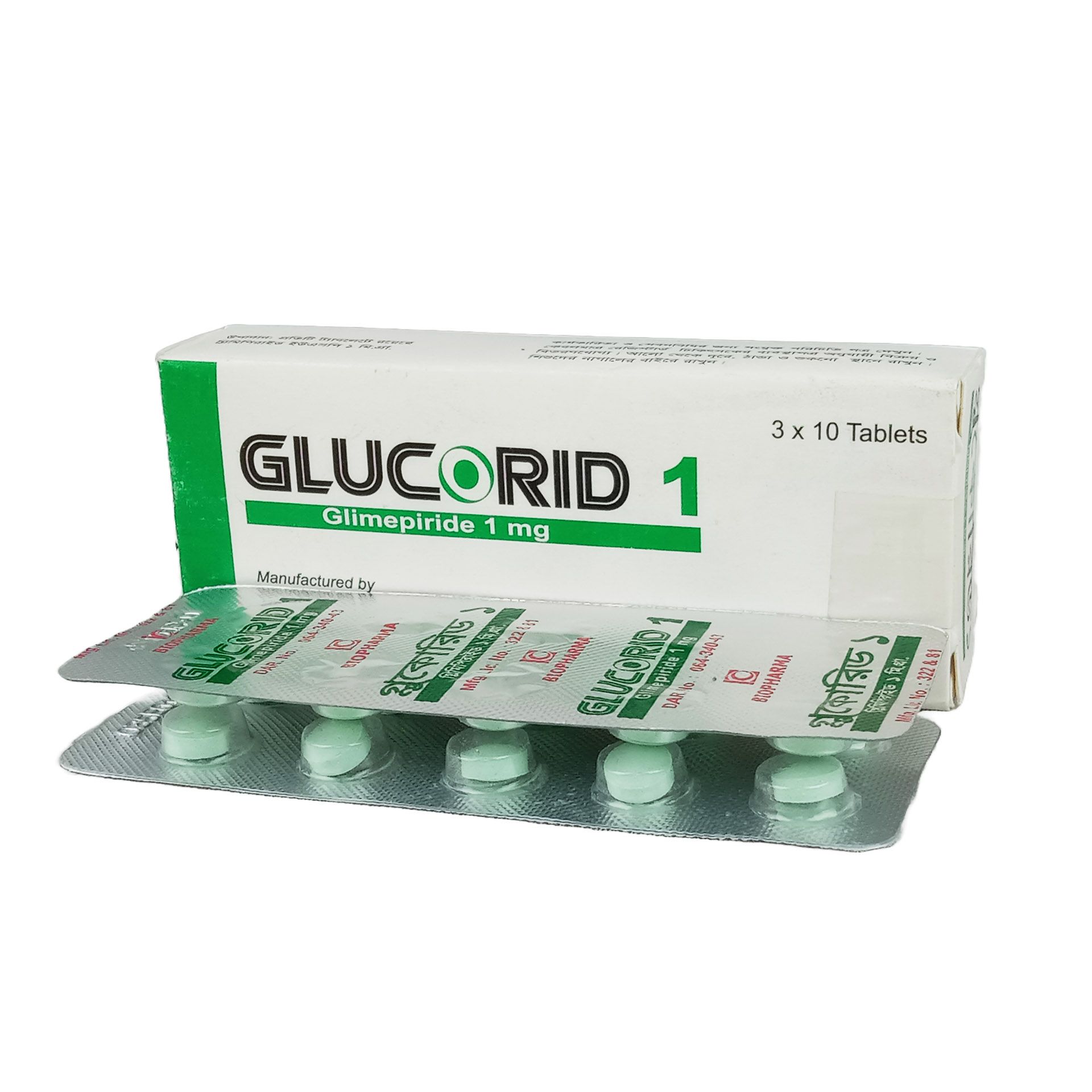 Glucorid 1mg Tablet